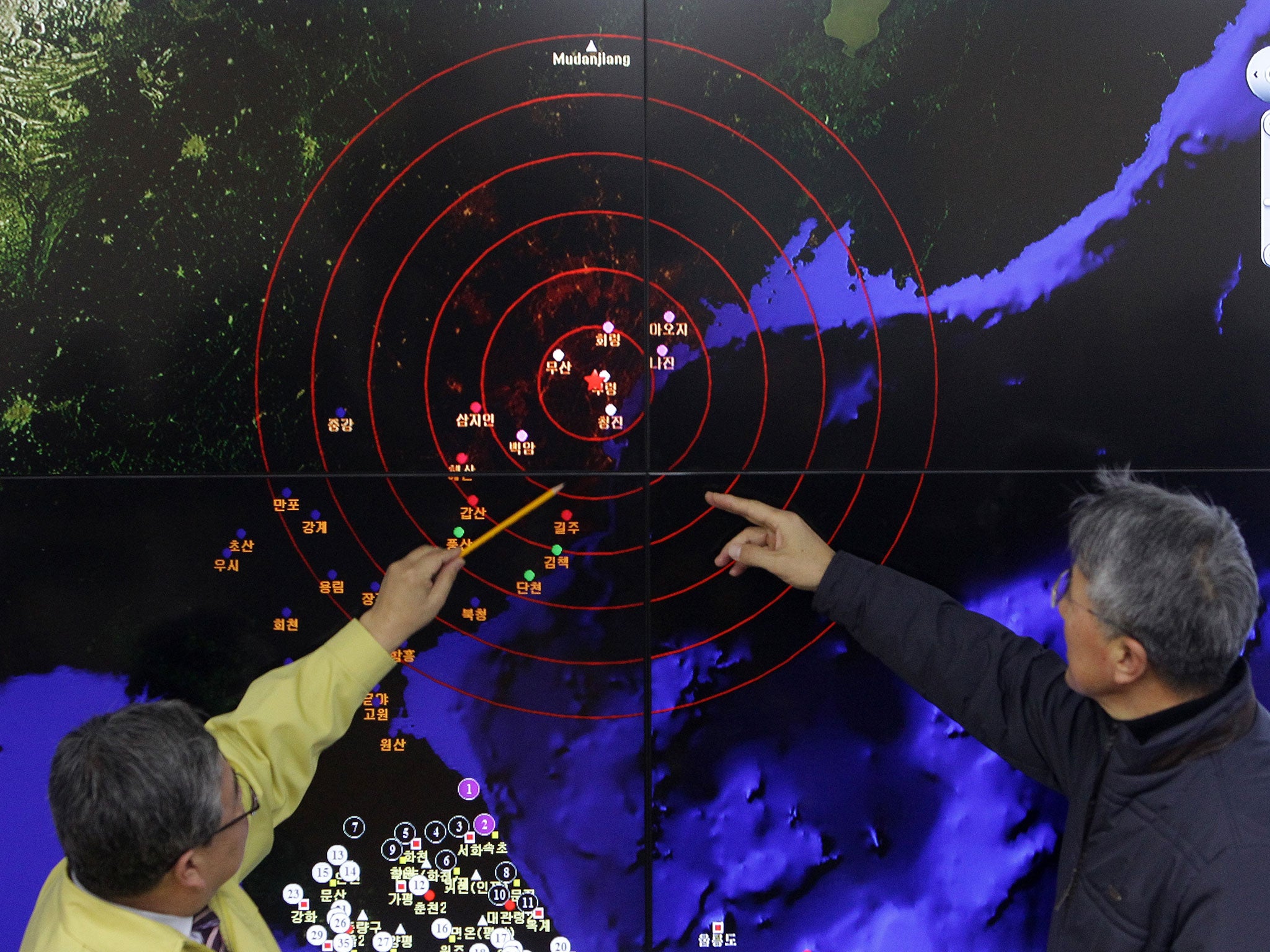 Seismic waves from North Korea’s latest bomb test which were caused by ‘artificial earthquakes’ near the Punggye-ri nuclear test site