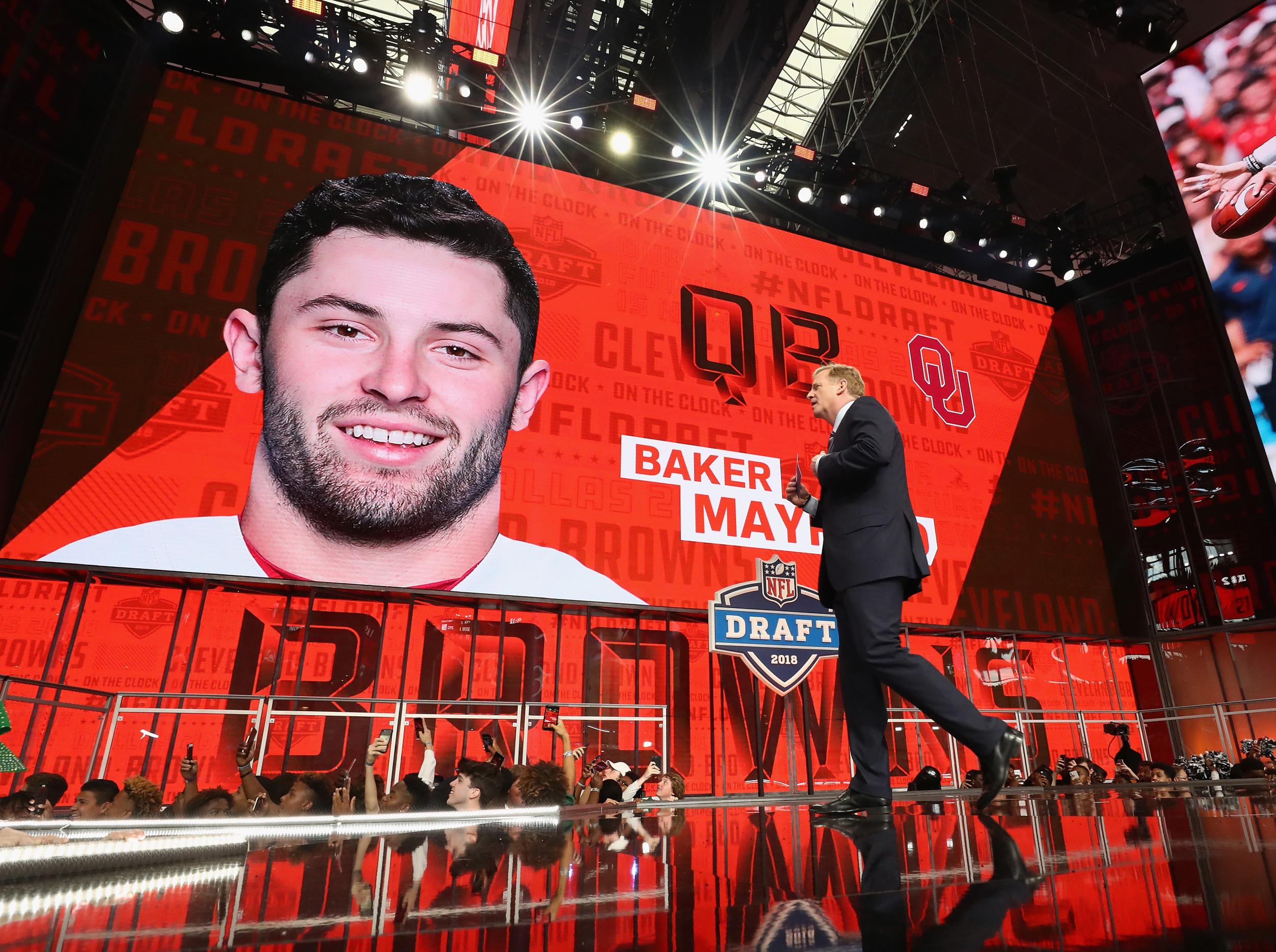 First overall pick in the 2018 draft, Baker Mayfield finally made his first appearance on Thursday