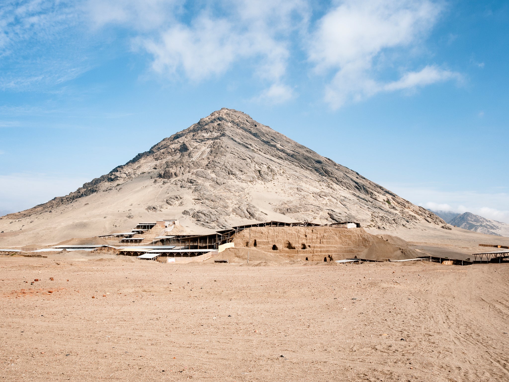 Temple of the sun and the moon (Huaca Del Sol Y La Luna) near Trujillo In Peru