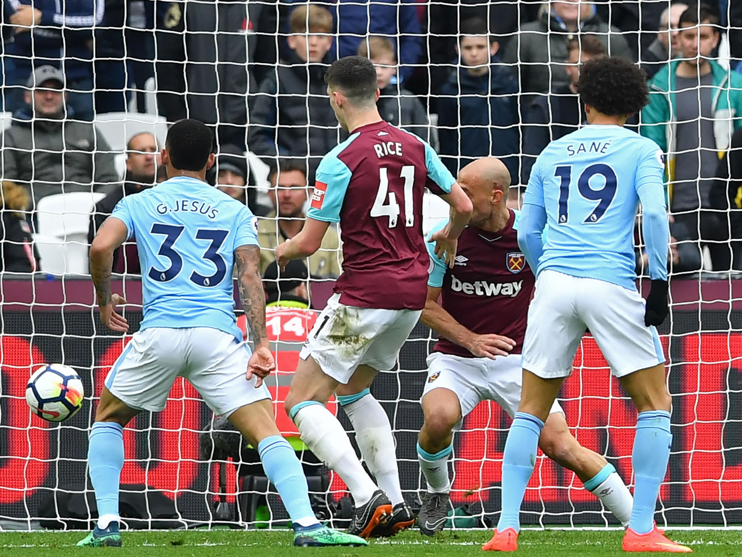 Zabaleta's own goal against his old club doubled City's lead