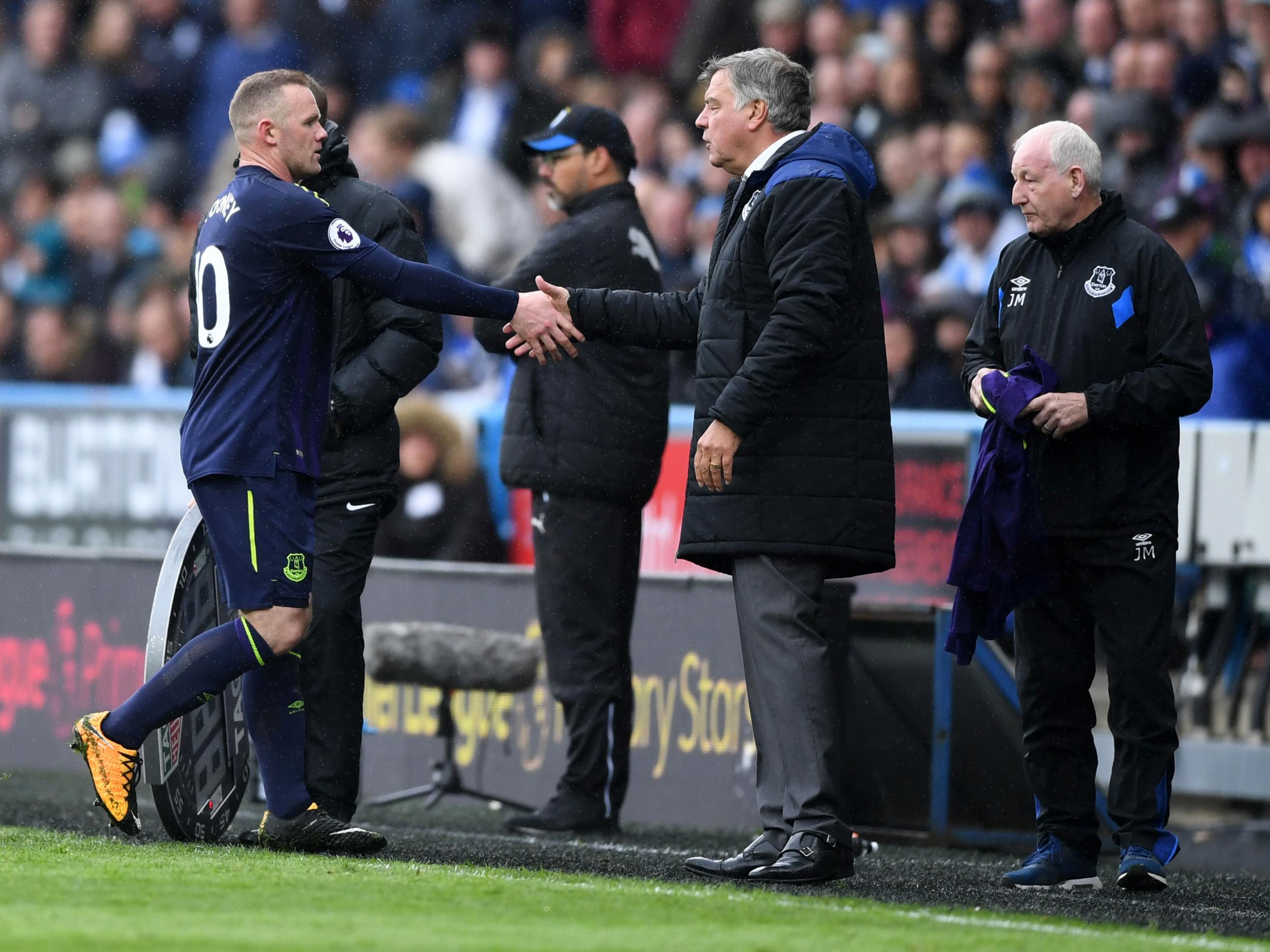 Rooney wasn't too happy to be substituted