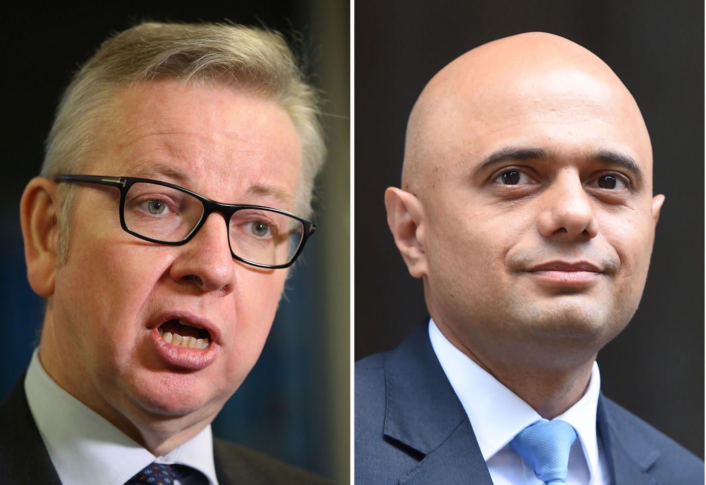 Gove (left) particpated in the scheme in June, and Javid (right) has tested positive for Covid