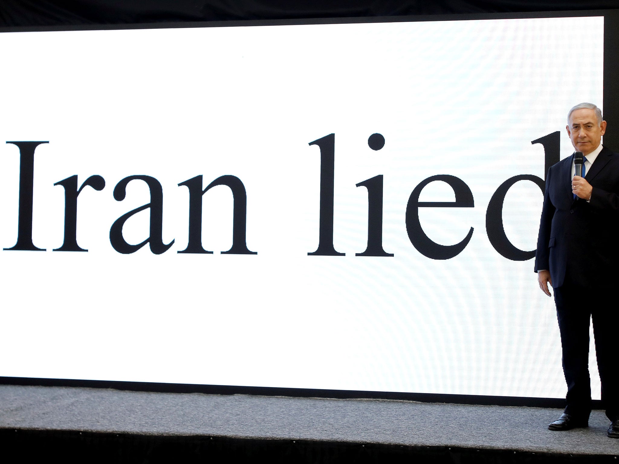 Netanyahu unveils what he claims is evidence that Tehran covertly pursued nuclear weapons