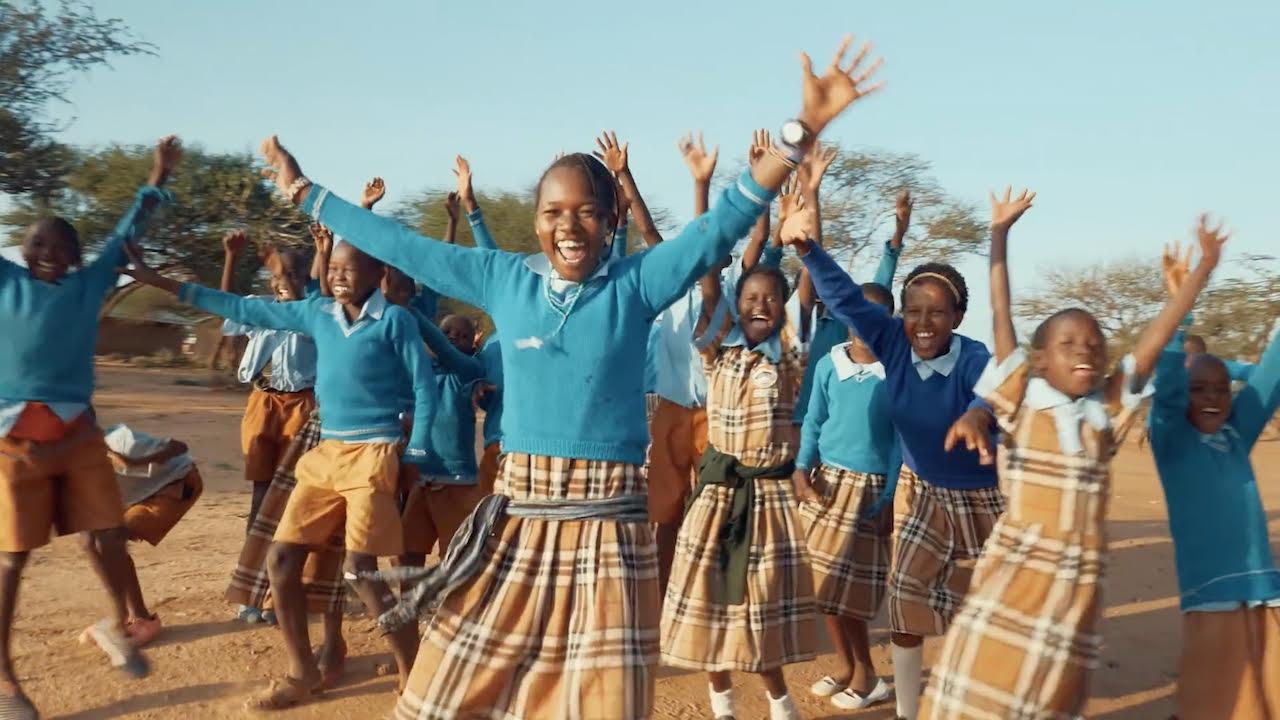 Children at a school funded by the nearby Loisaba Conservancy in Kenya Photo: The Film Farmers/Space for Giants