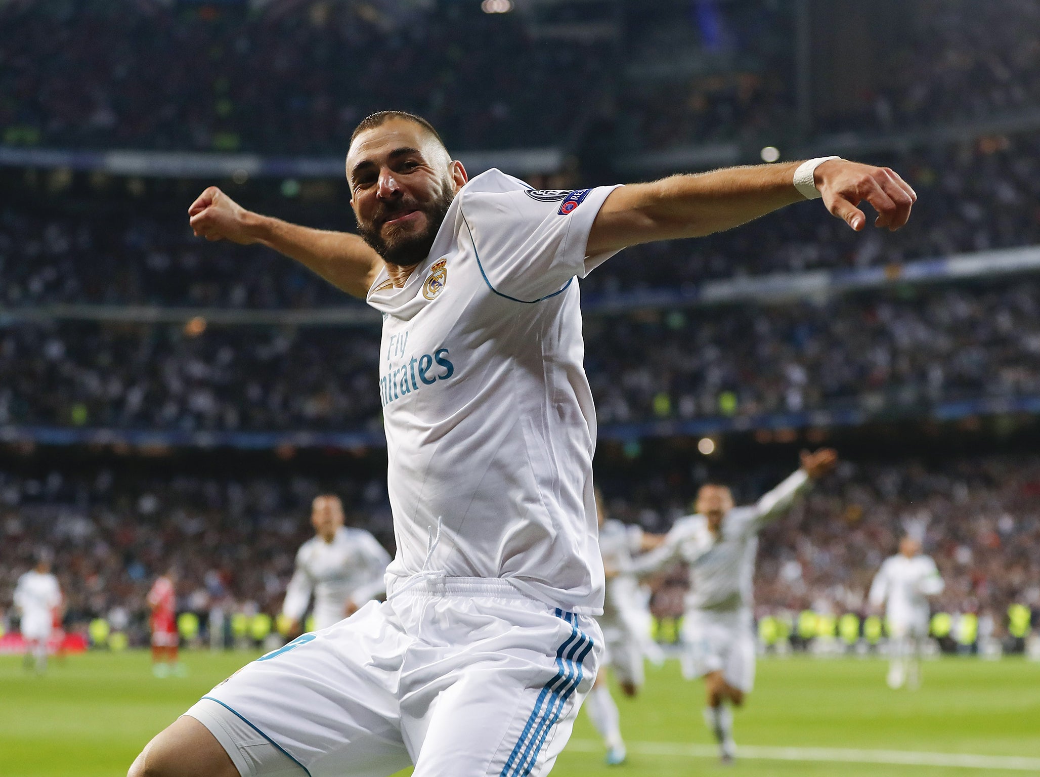 Karim Benzema levelled it up on the night