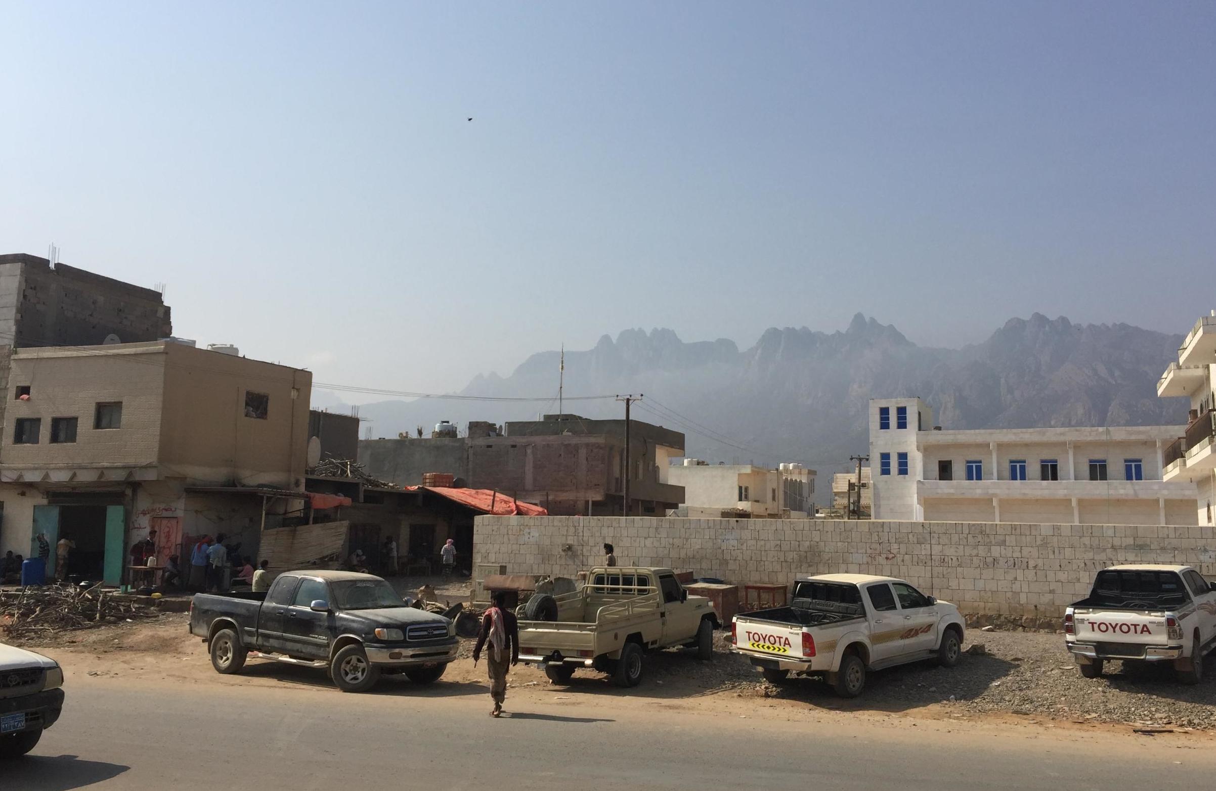 The Hajhir mountains rise above Socotra's main town, Hadibo