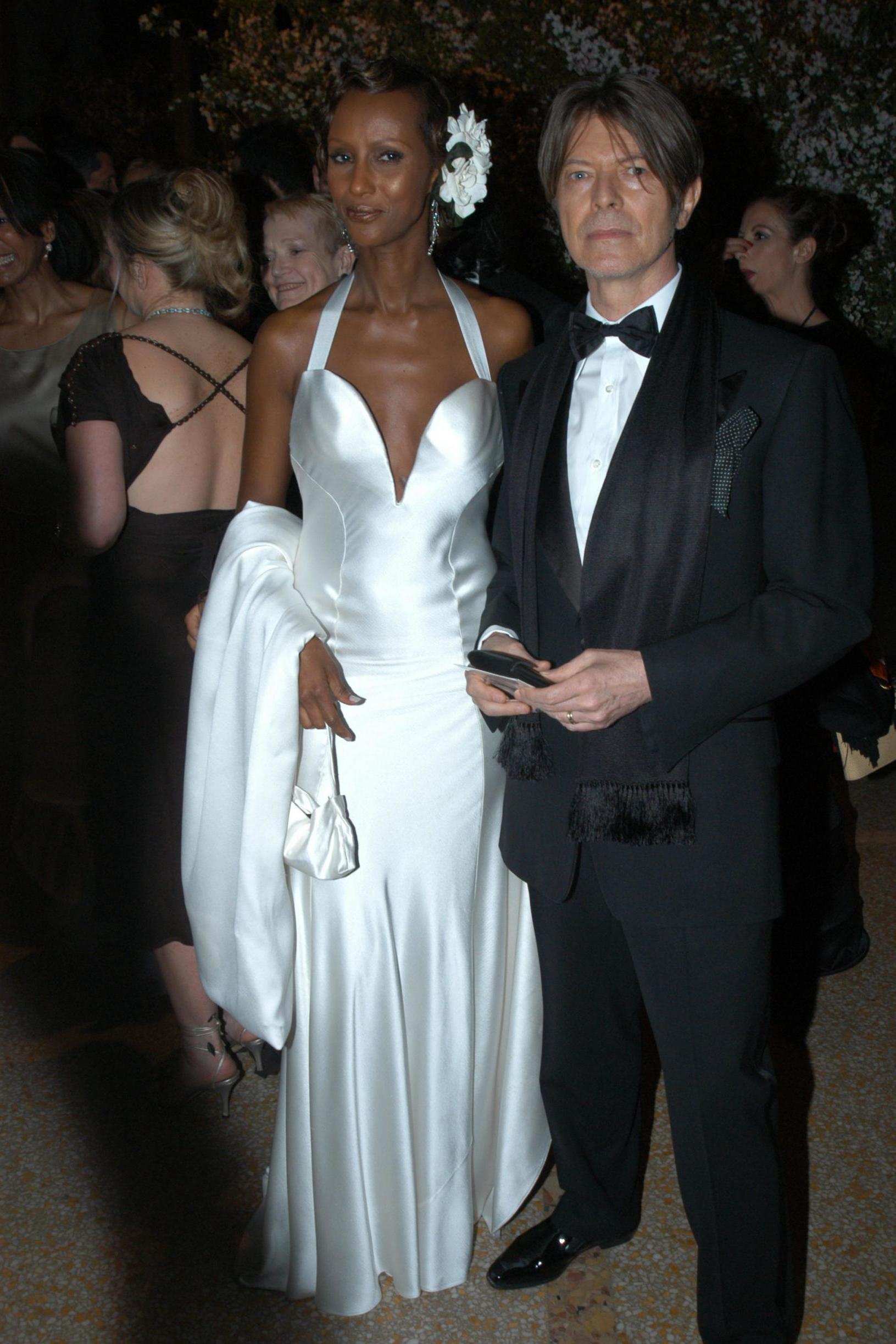 The Somali-American model attended with husband David Bowie.