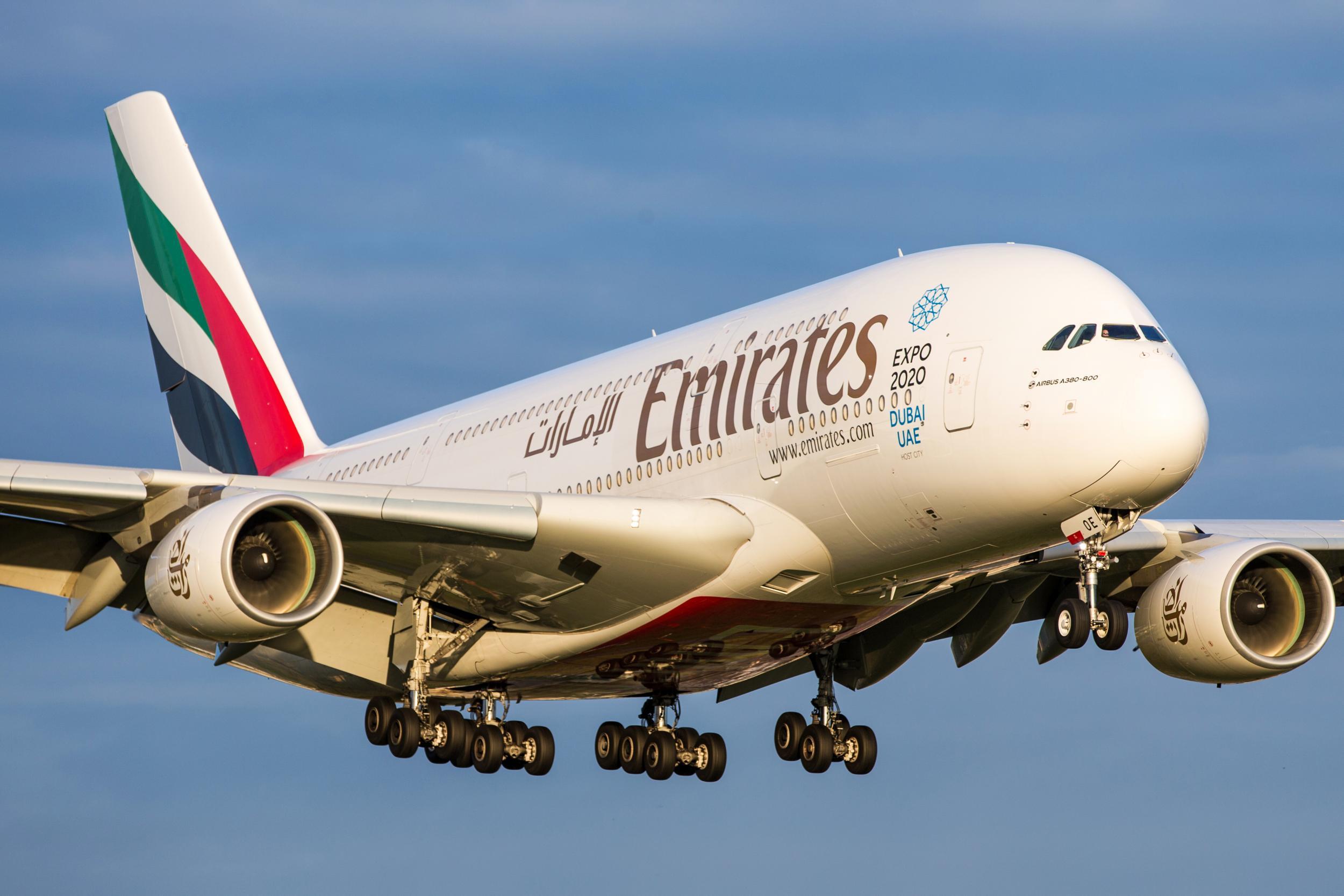 An Emirates Airbus A380