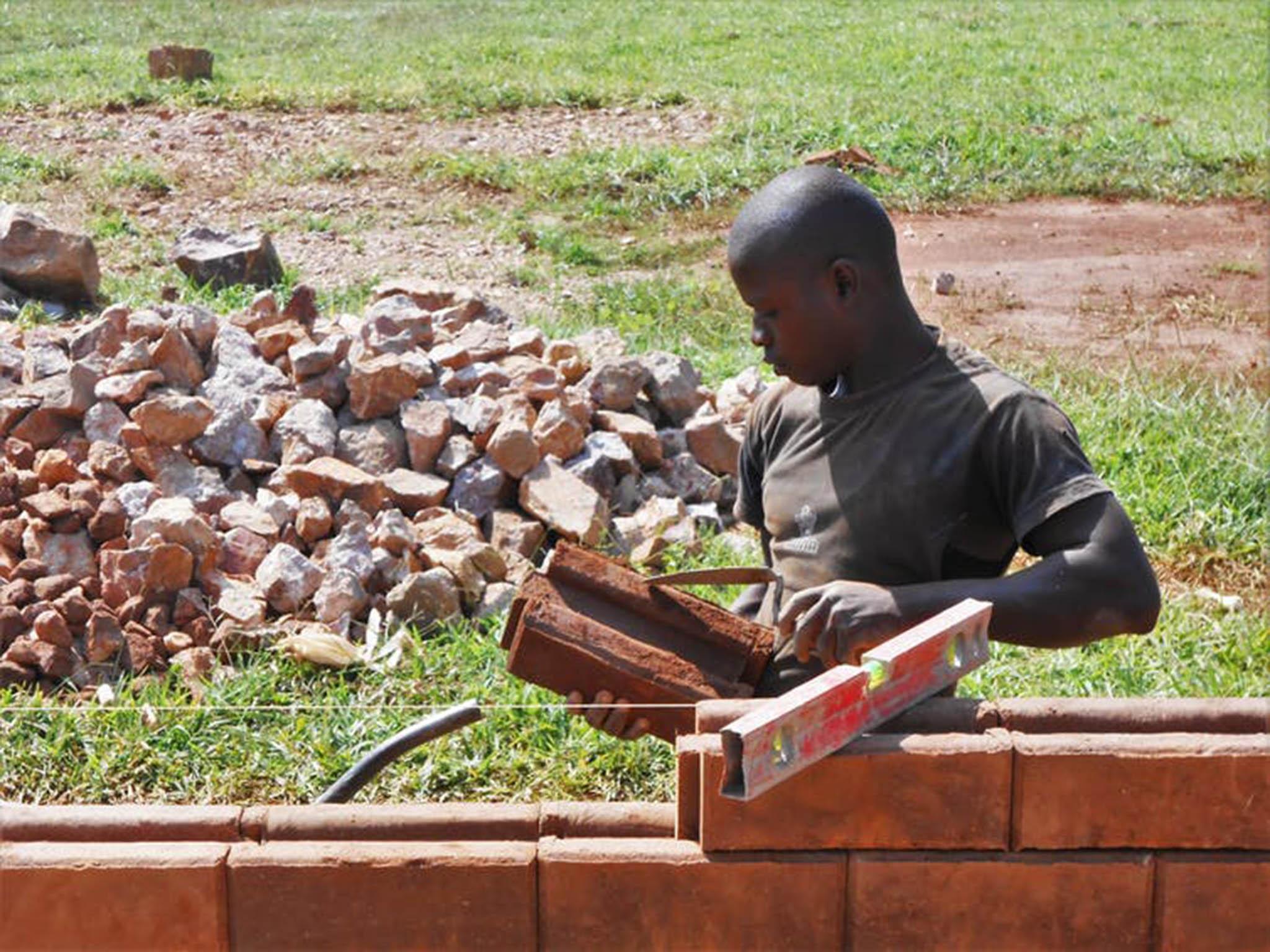 The finished product may look like these Ugandan bricks (Haileybury Youth Trust)