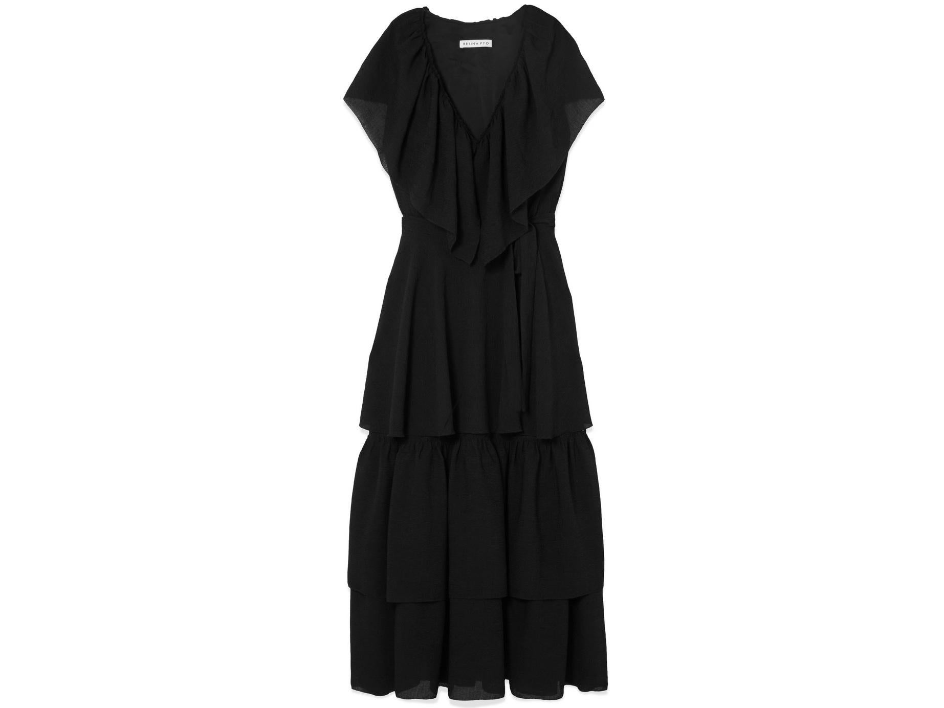 Renata tiered crinkled crepe midi dress, £775, Net-a-Porter