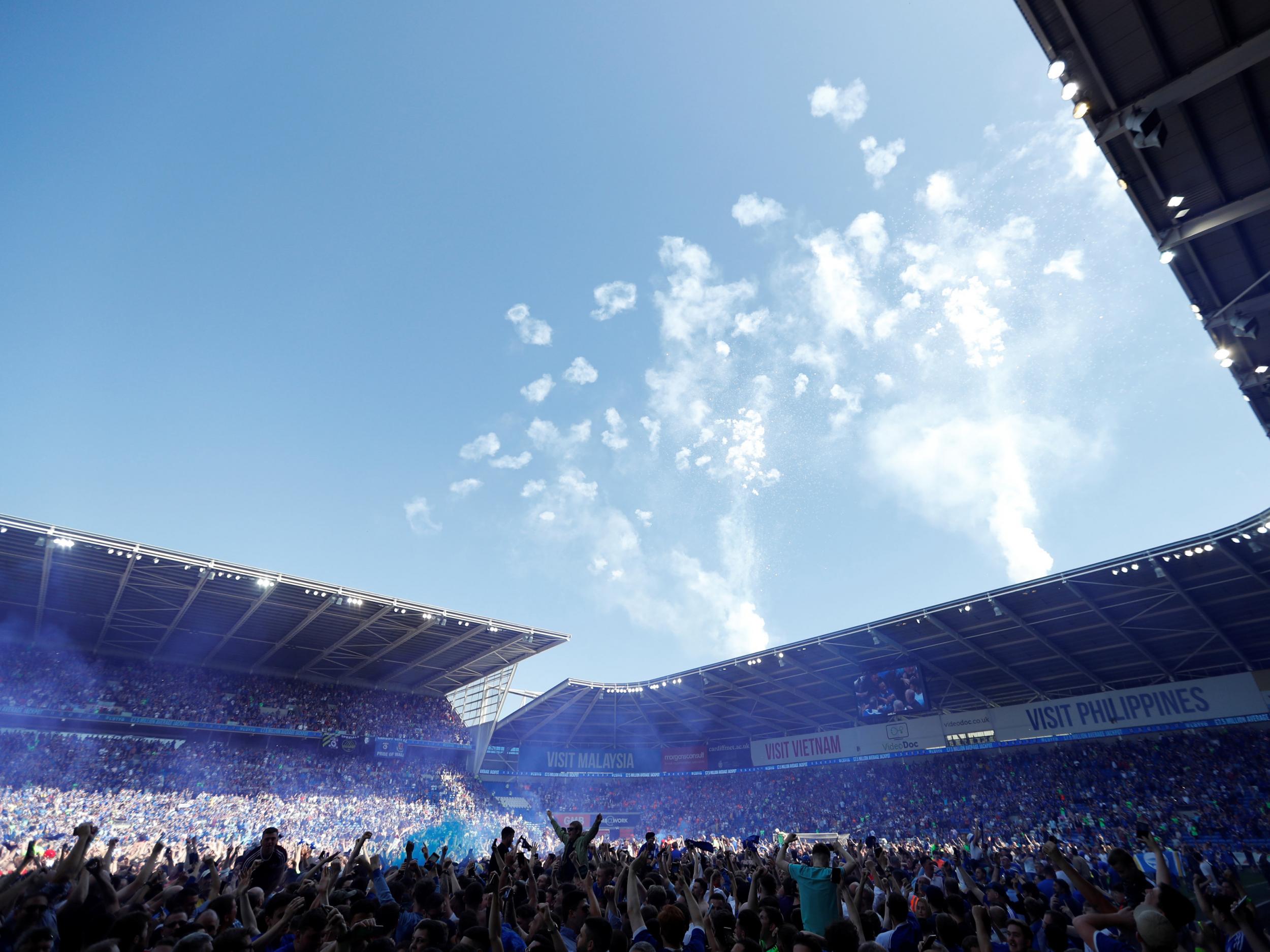 Fireworks at the final whistle