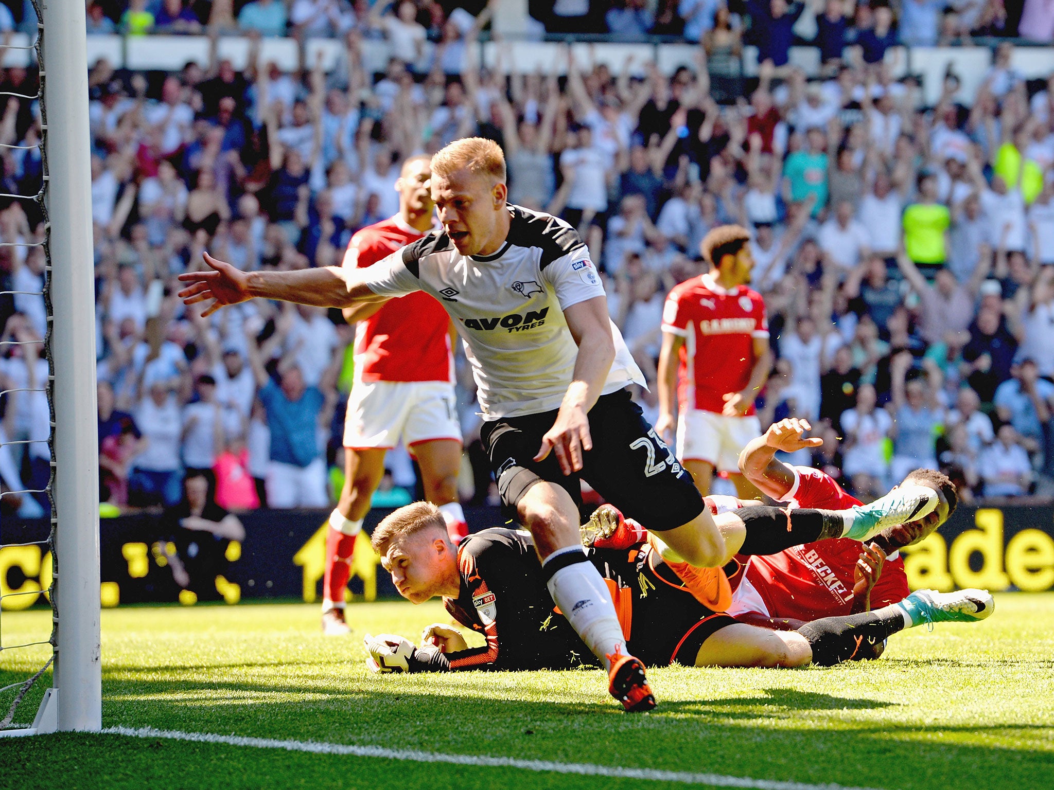 Derby now face Fulham in the play-offs