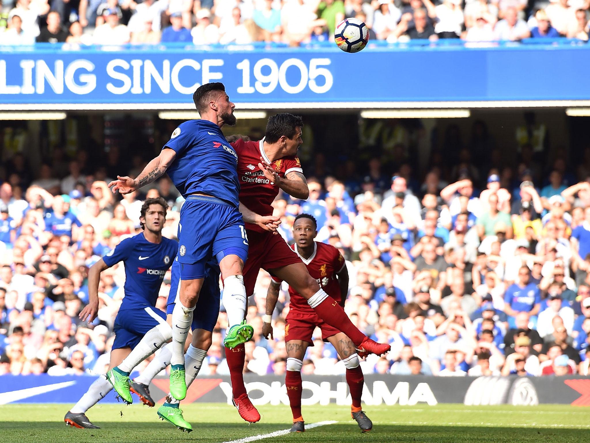 Giroud put Chelsea ahead in the first-half