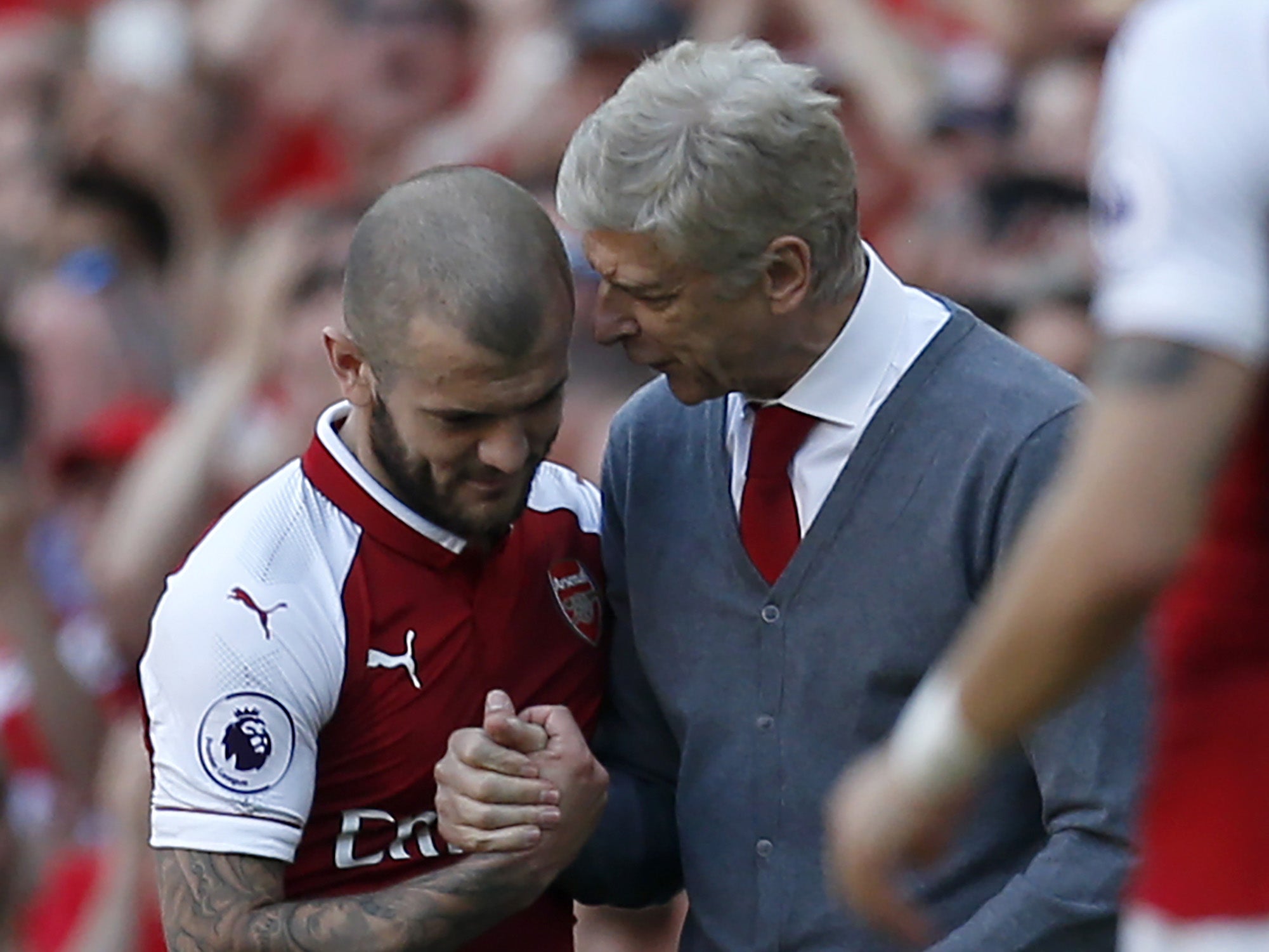 Wilshere is still yet to sign a new contract at the Emirates