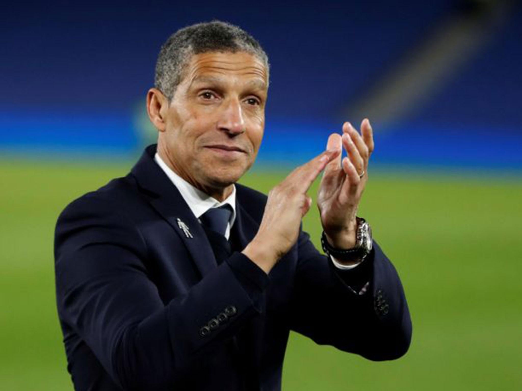 Chris Hughton has set his sights only on staying in the Premier League