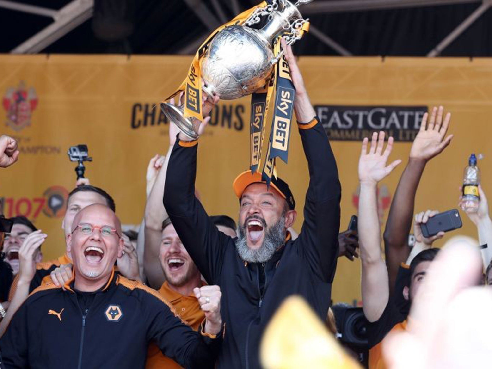 Nuno lifted the Championship trophy after a spectacular season