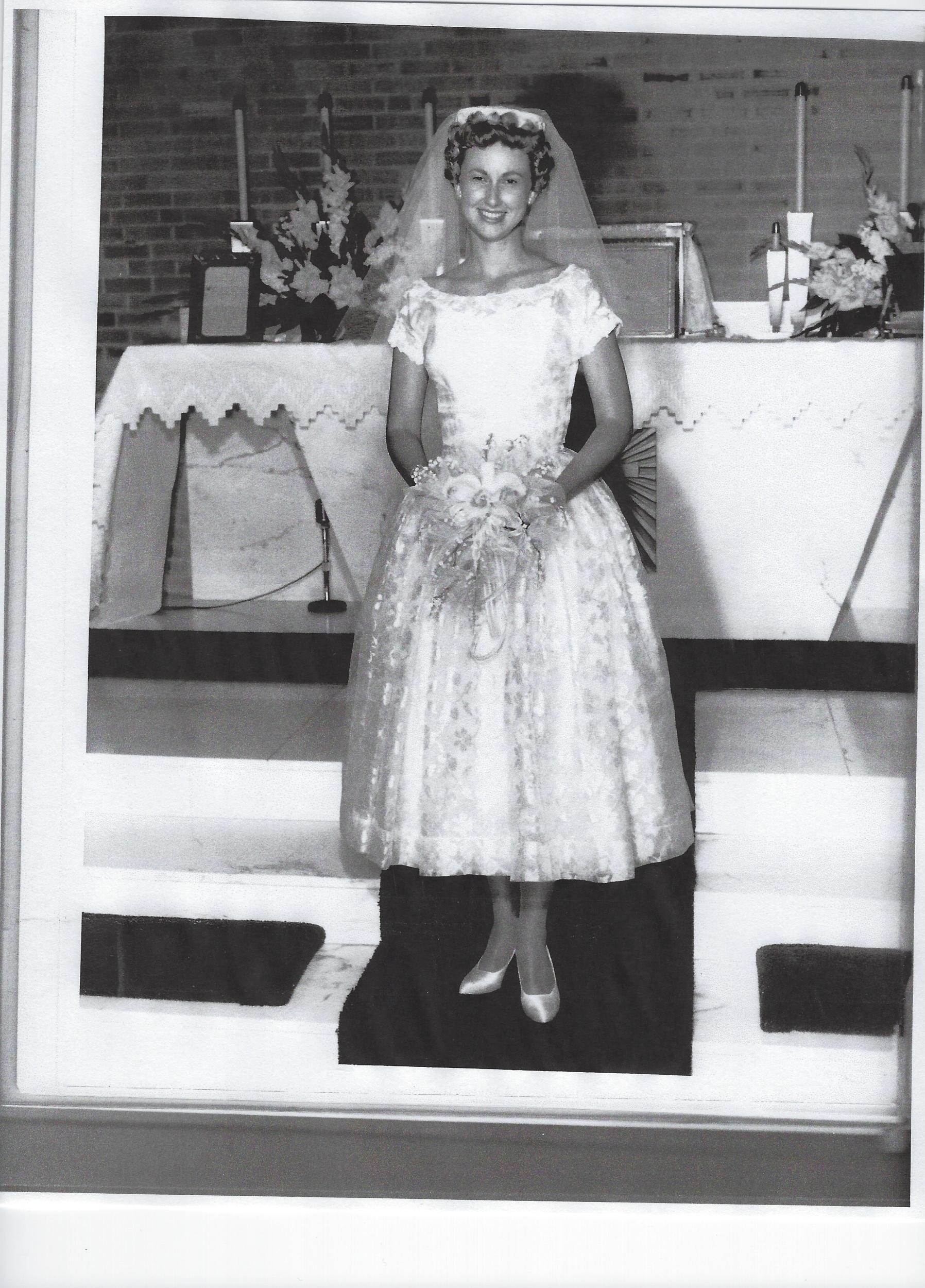 Susie Carrell's mother on her wedding day (Carrell)