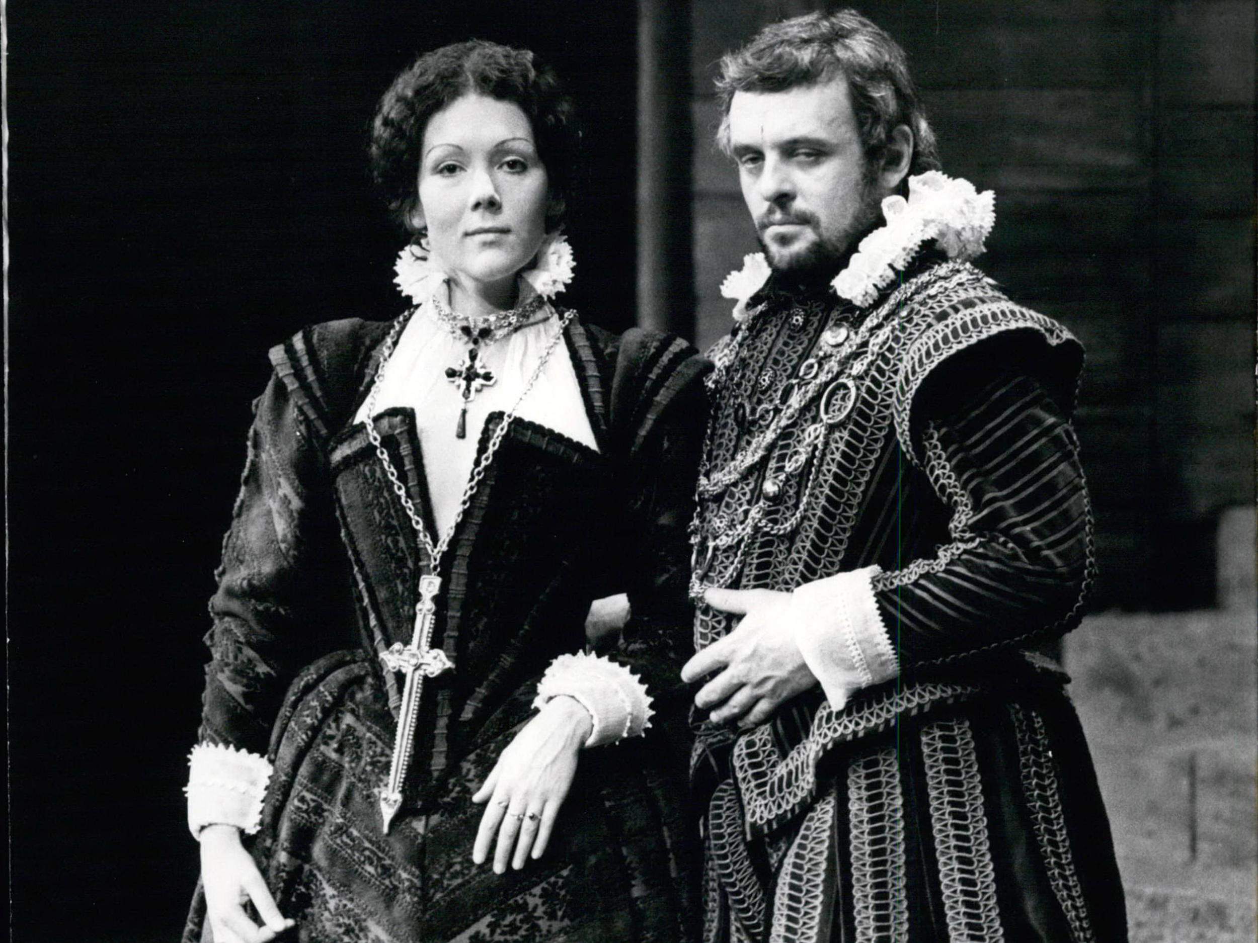 Anthony Hopkins and Diana Rigg in 'Macbeth' at the Old Vic, 1972