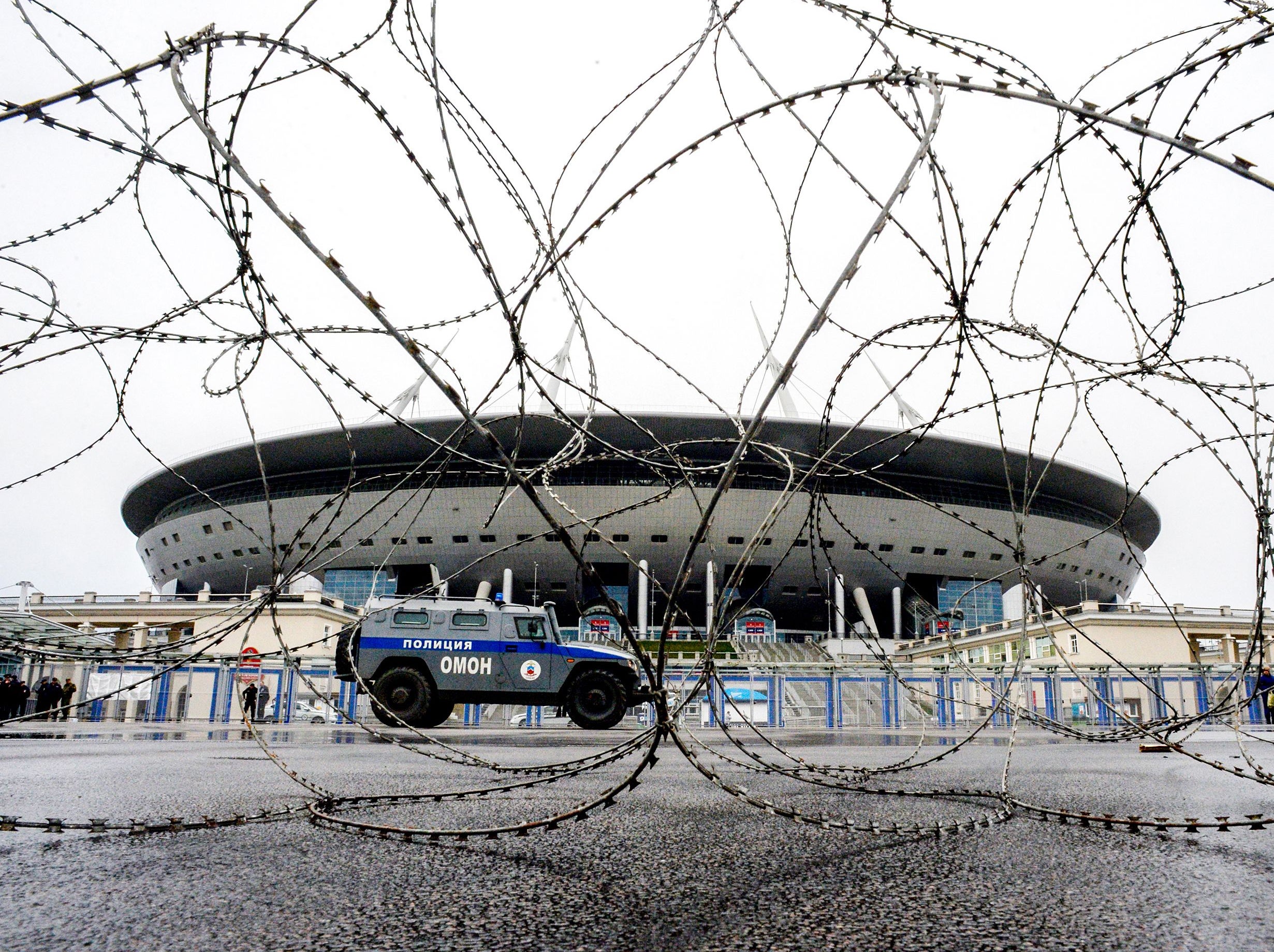 The game was played at Krestovsky Stadium in St Petersburg