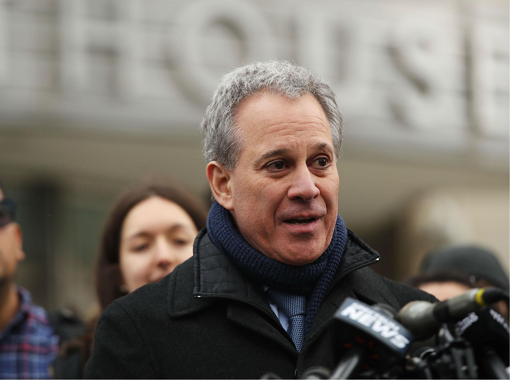 ‘While these allegations are unrelated to my professional conduct or the operations of the office, they will effectively prevent me from leading the office’s work at this critical time,’ said Eric Schneiderman