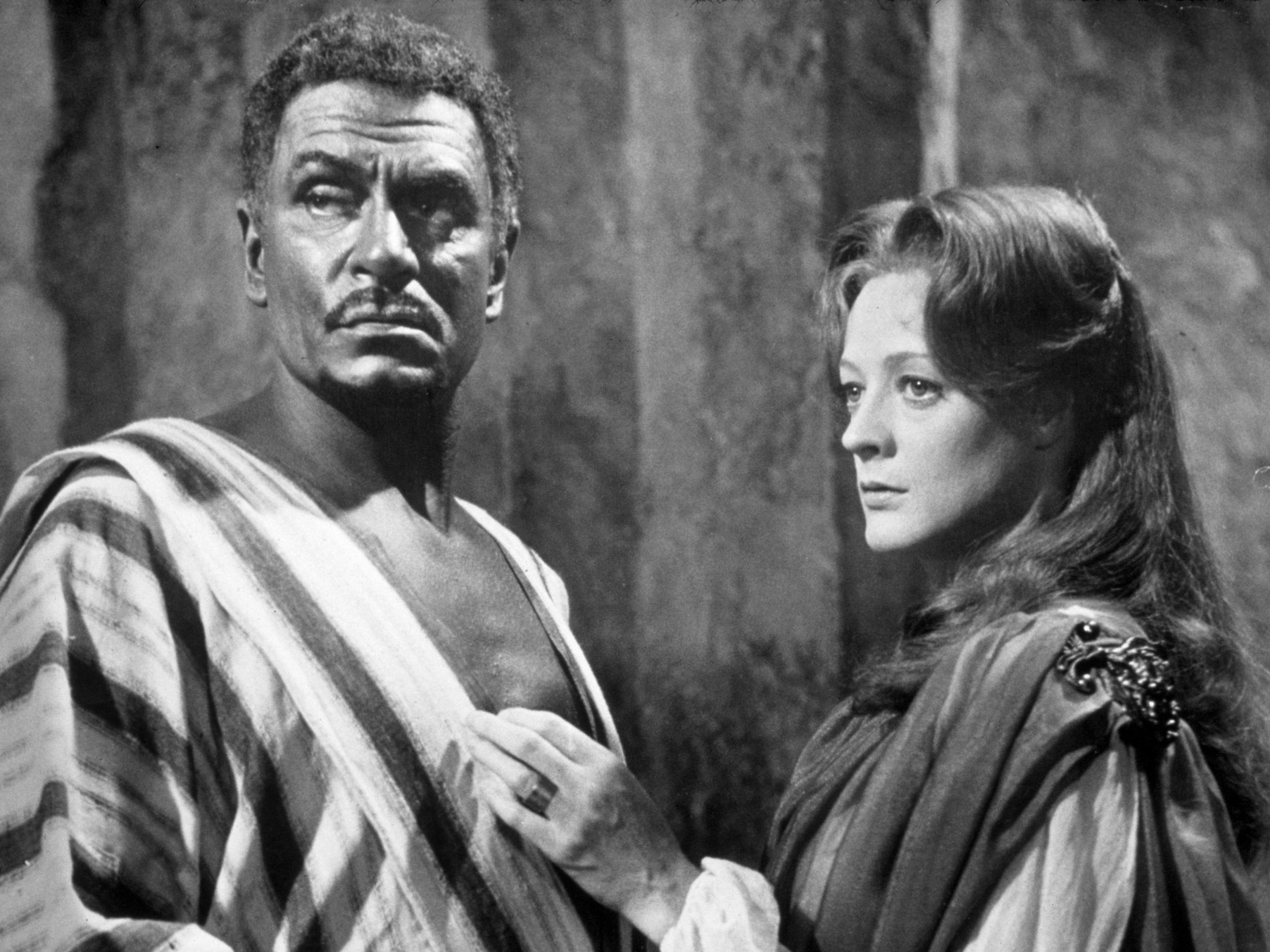 Sir Laurence Olivier and Maggie Smith as the Moor and Desdemona in John Dexter's 1964 production of Shakespeare’s Othello