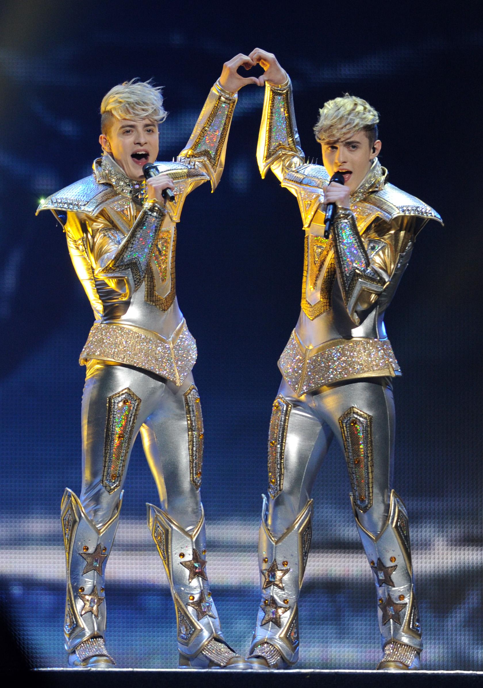 Pop duo Jedward, who became famous after appearing on the sixth series of The X Factor, represented Ireland at the Eurovision Song Contest in 2012, having previously represented the country at the competition the year before.