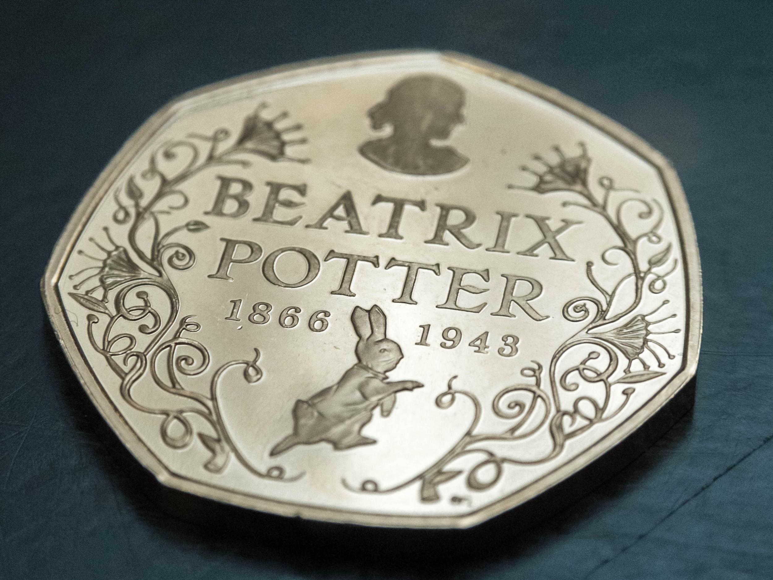 The Beatrix Potter 50p coins are some of the rarest to collect, and are worth £7 each