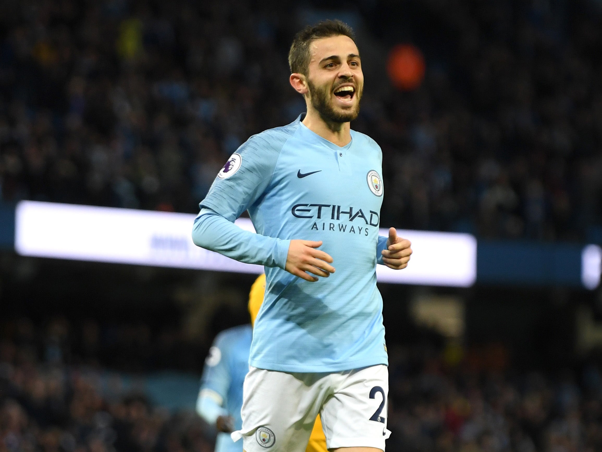 Bernardo scored City's record-breaking goal on Wednesday night