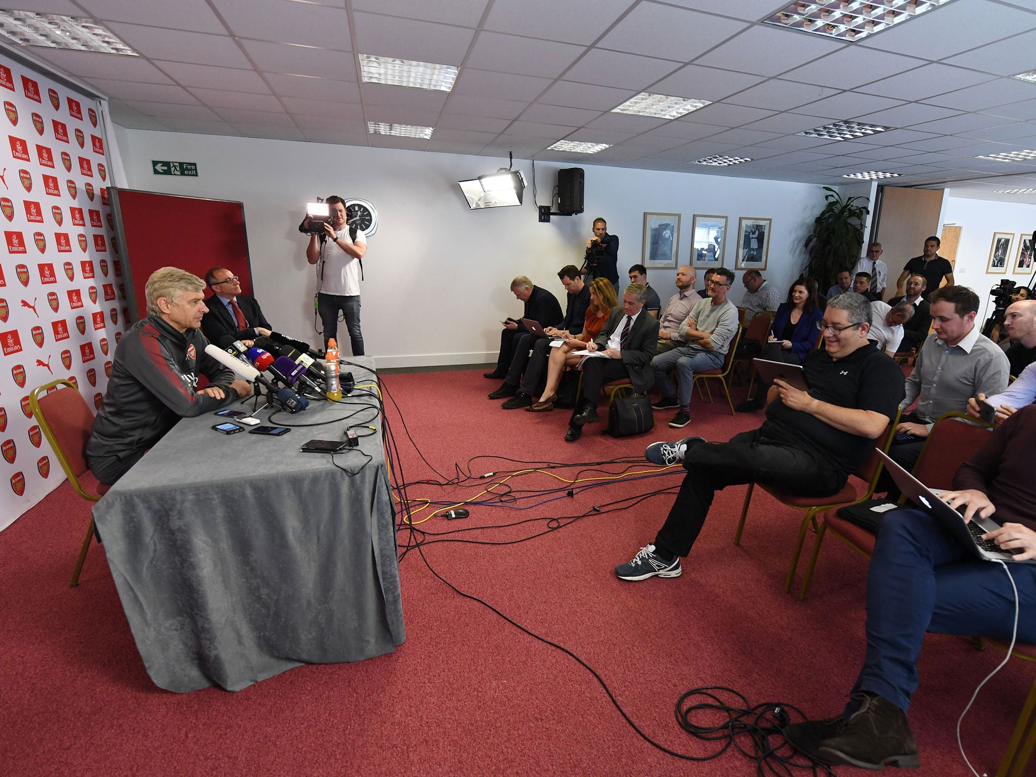 Wenger spoke ahead of an Arsenal game for the final time