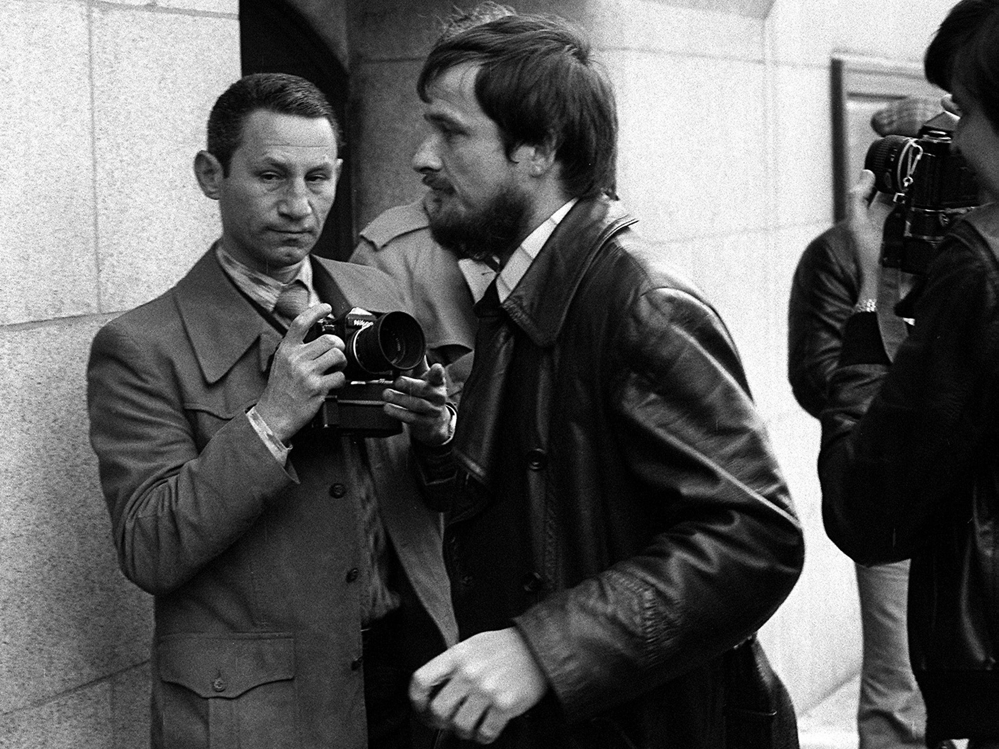 Andrew Newton arriving at the Old Bailey in 1979