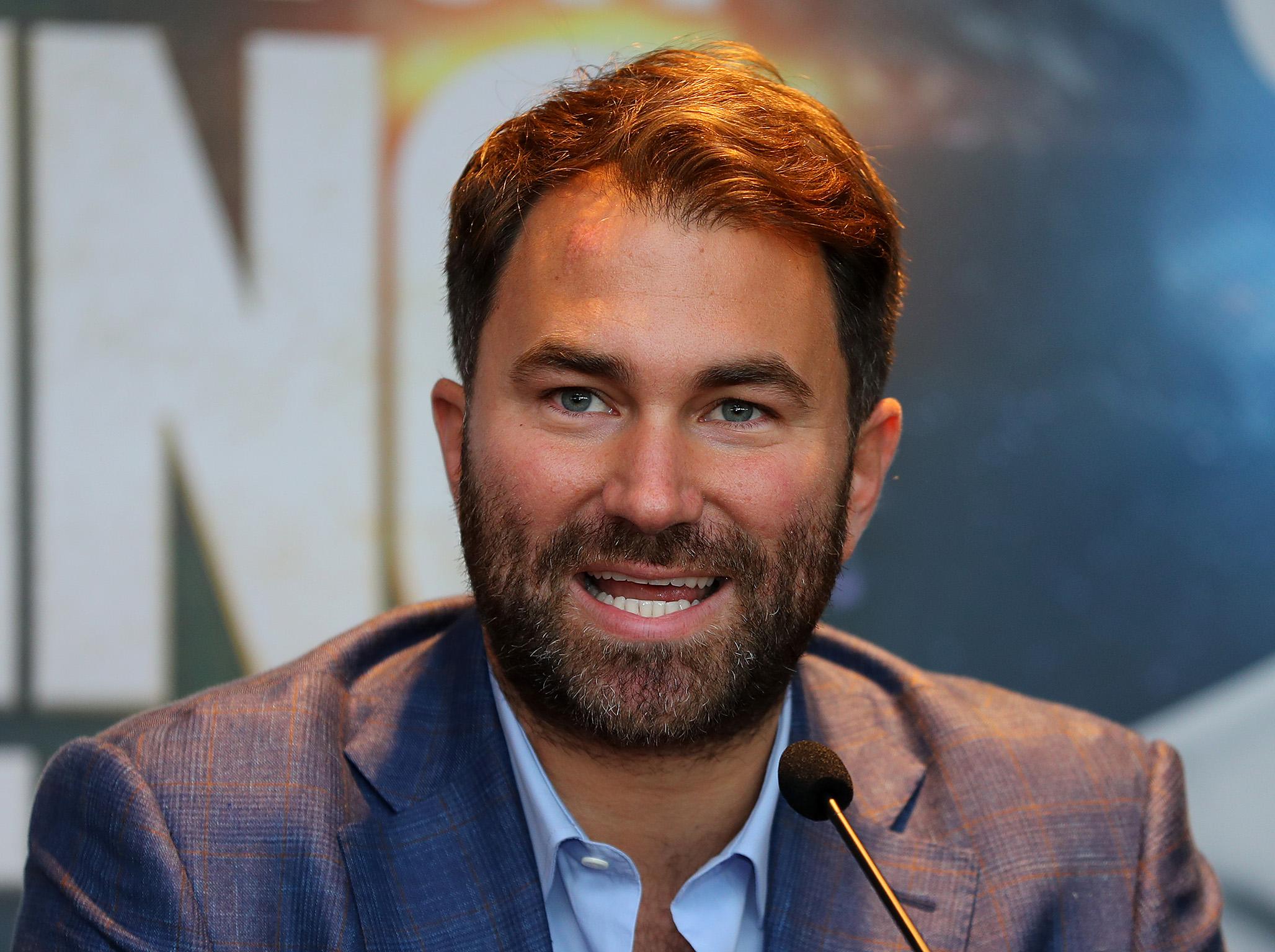 Eddie Hearn has hit out at Deontay Wilder's team