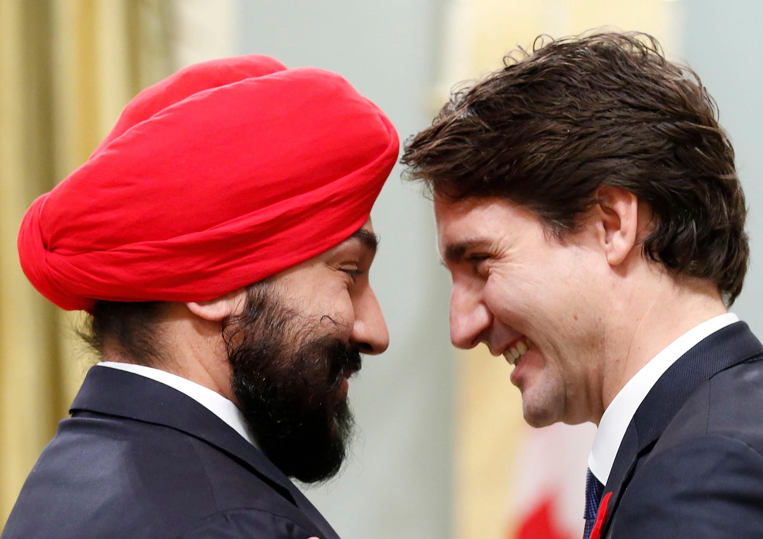 Navdeep Bains said it was the first time has been asked to take his turban off while travelling in the US