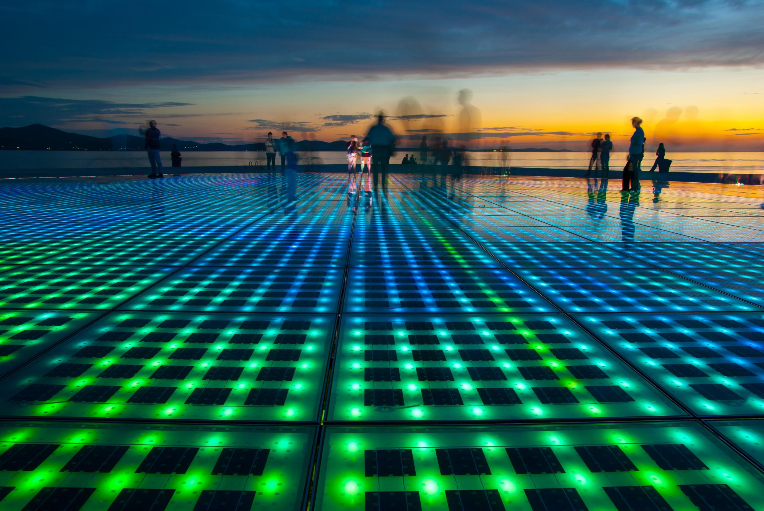 Greeting To The Sun installation in Zadar