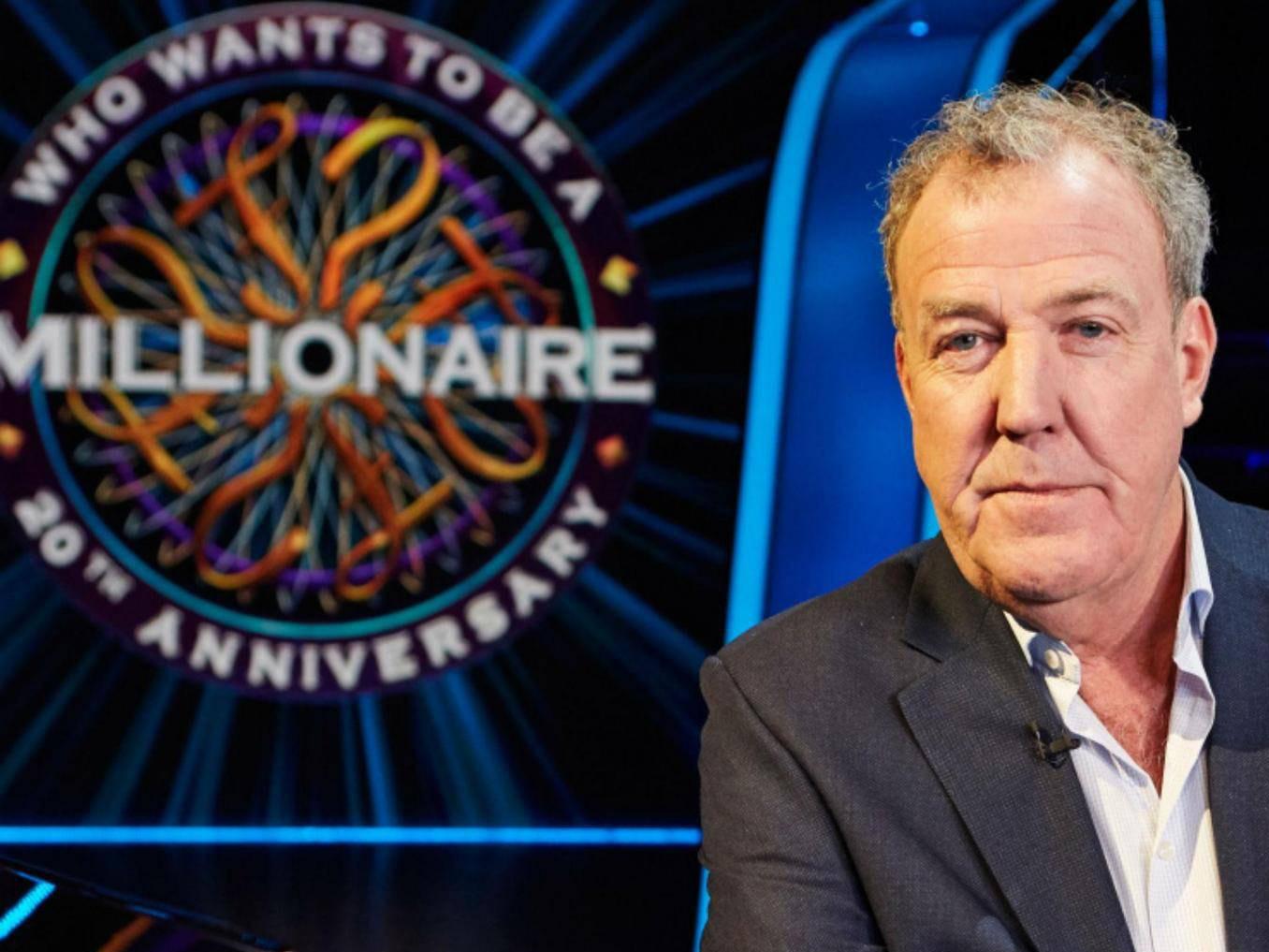 Jeremy Clarkson, host of Who Wants To Be A Millionaire