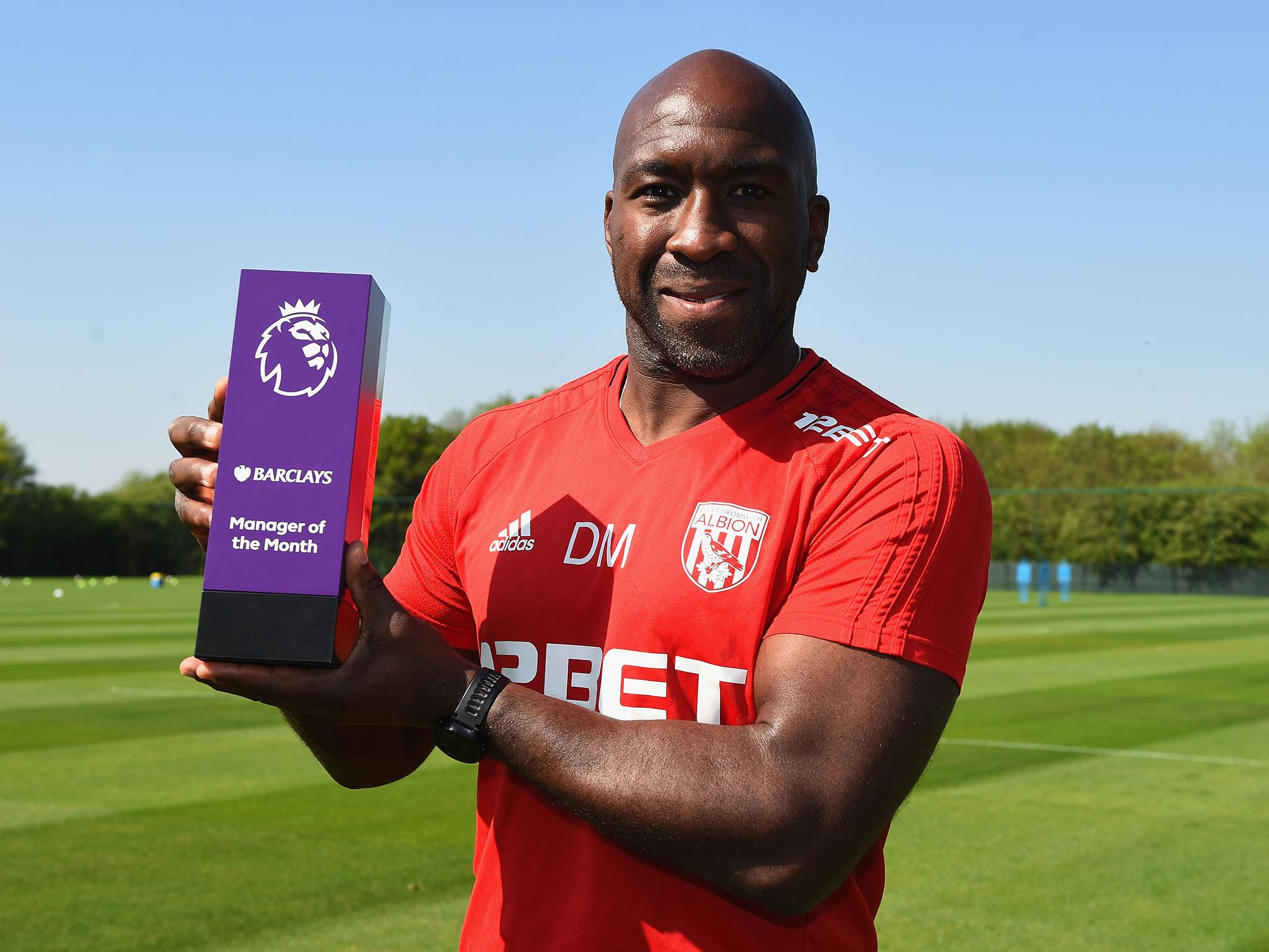 Moore was named April's Manager of the Month