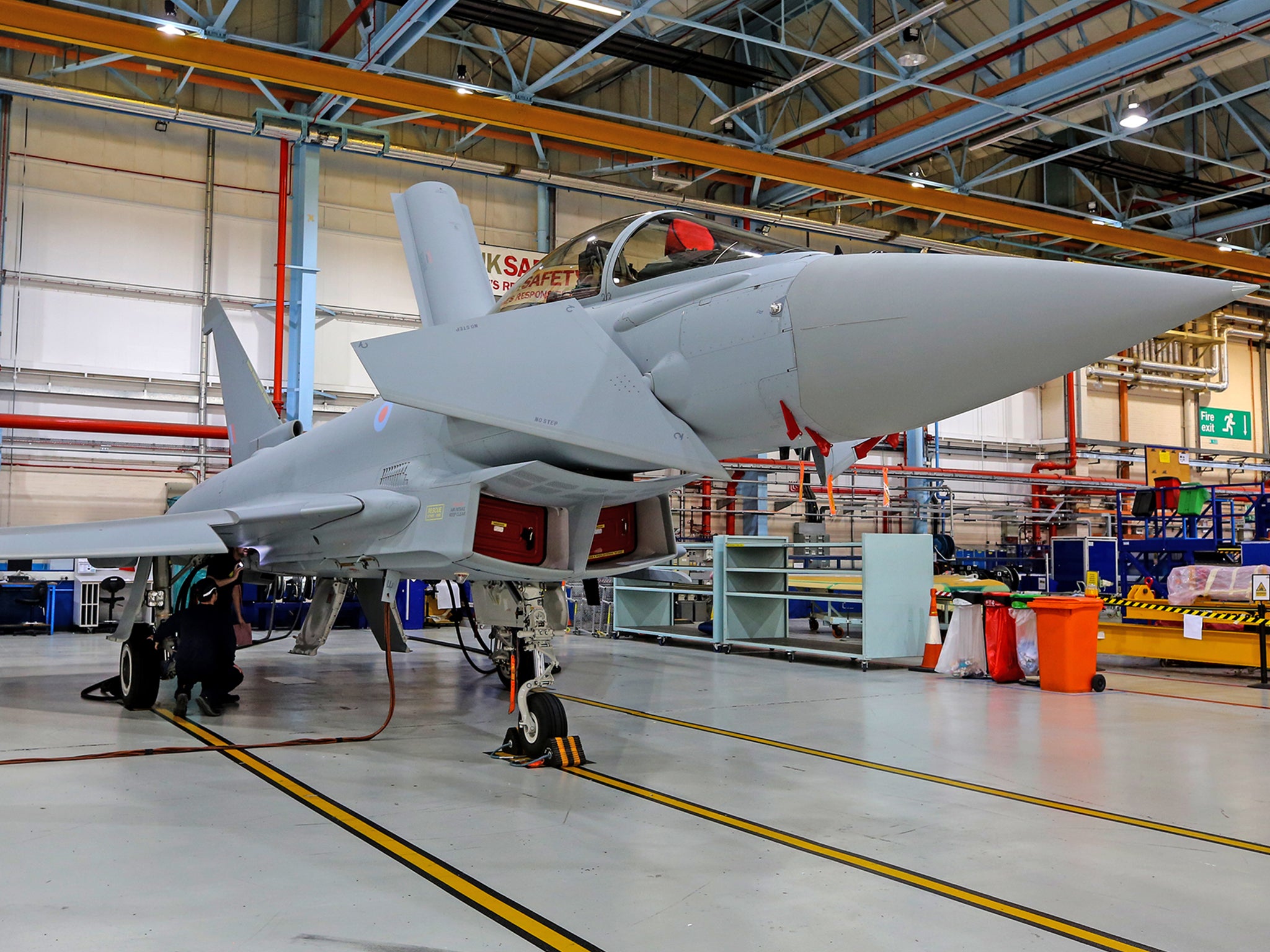 The firm manufactures Eurofighter Typhoon jets as well as a range of bombs