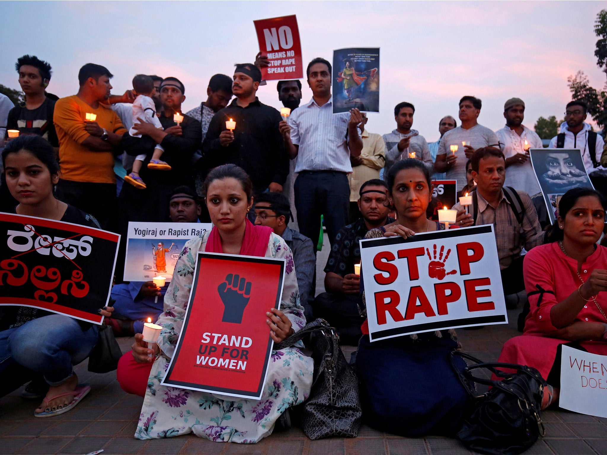 Locals protested outside the hospital where the child was being treated after the news disseminated on social media