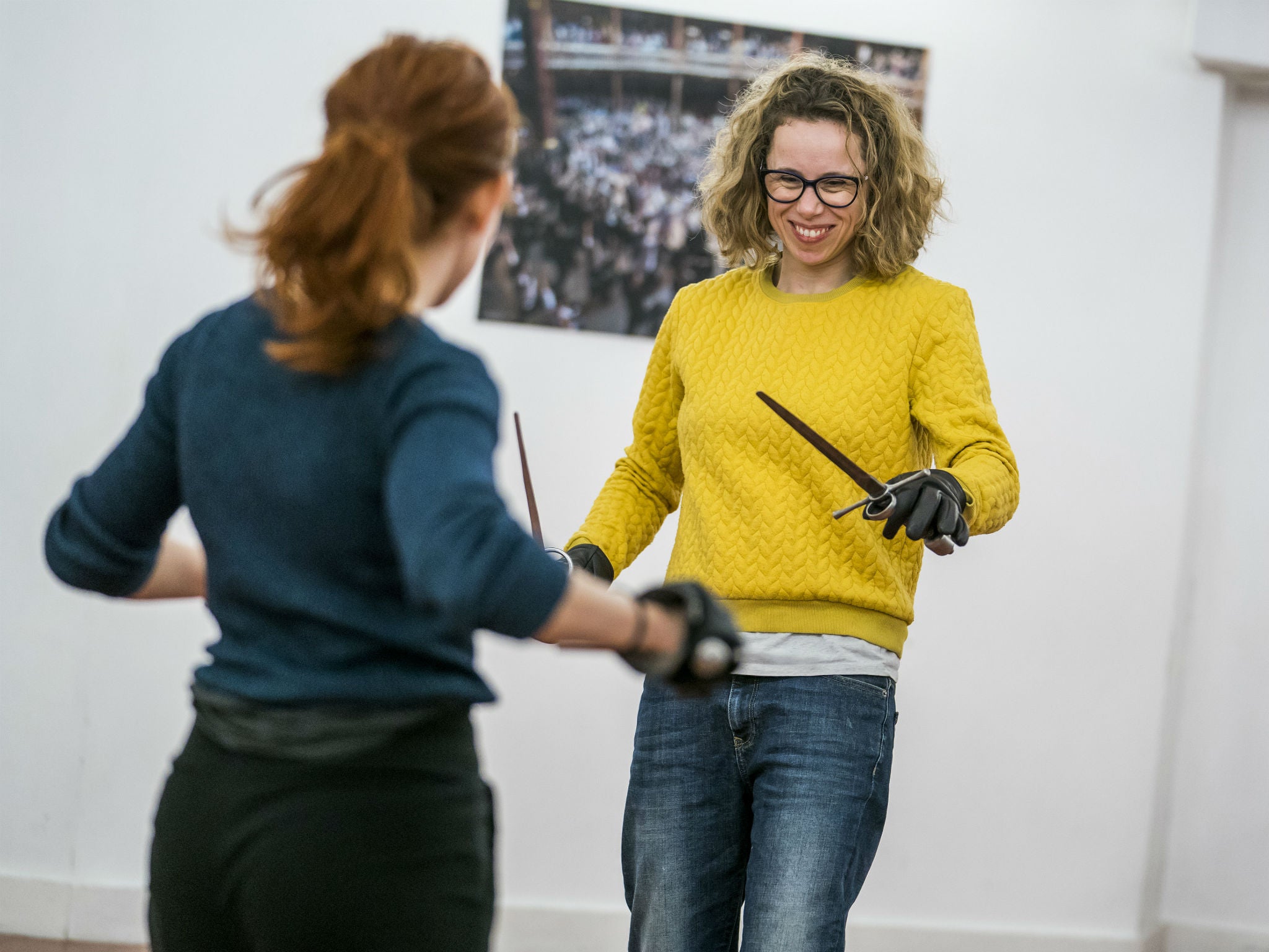 Michelle Terry (right), the new artistic director at Shakespeare’s Globe, is launching her first season with productions of ‘Hamlet’ and ‘As You Like It’