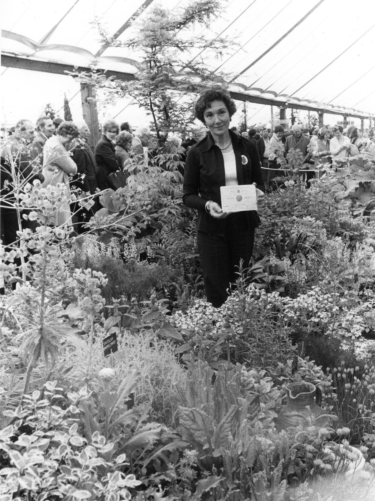 Chatto in 1979, the year after she published her first book, ‘The Dry Garden’ (Family handout)