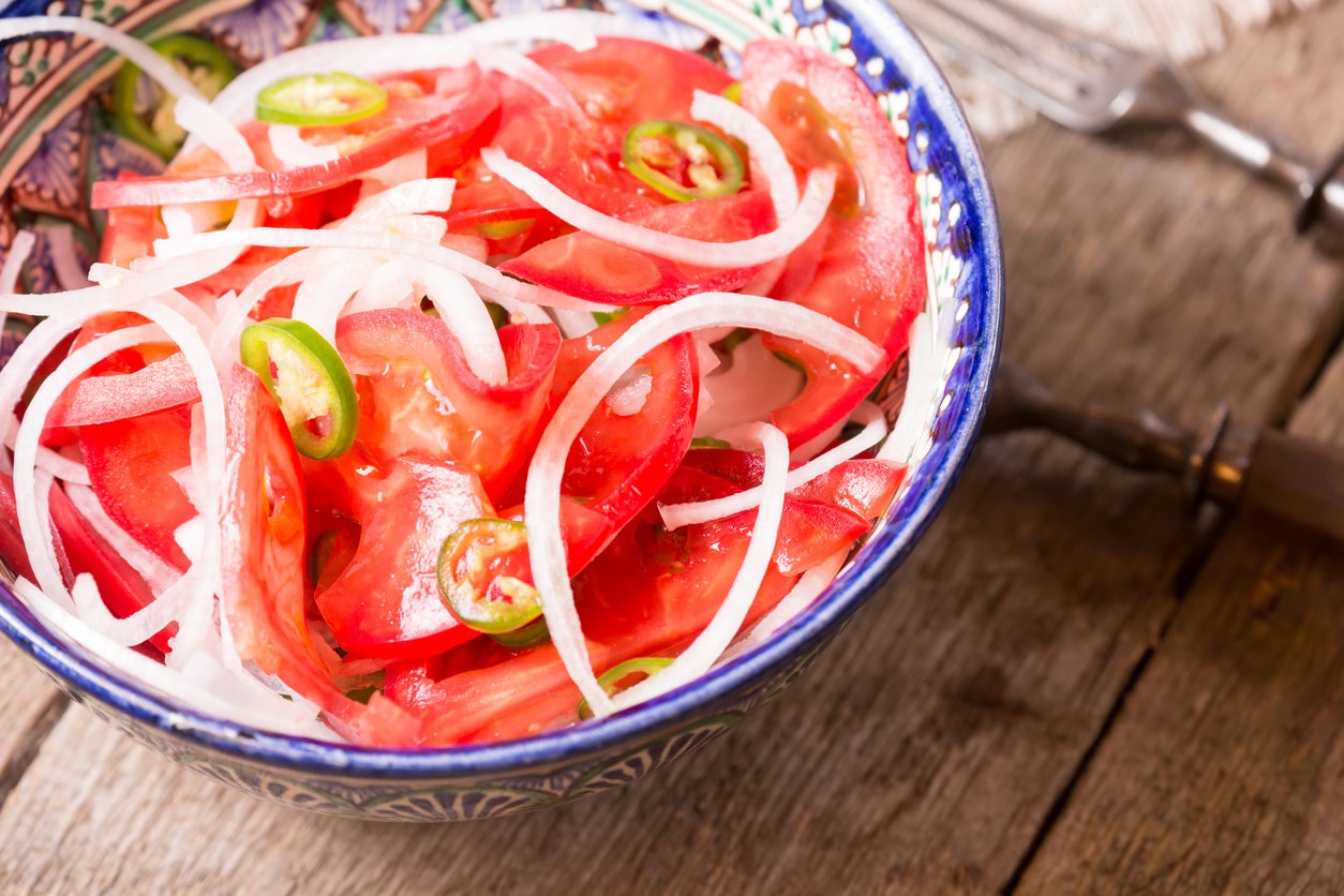 Uzbekistan is known for its achichuk salad (Getty/iStock)