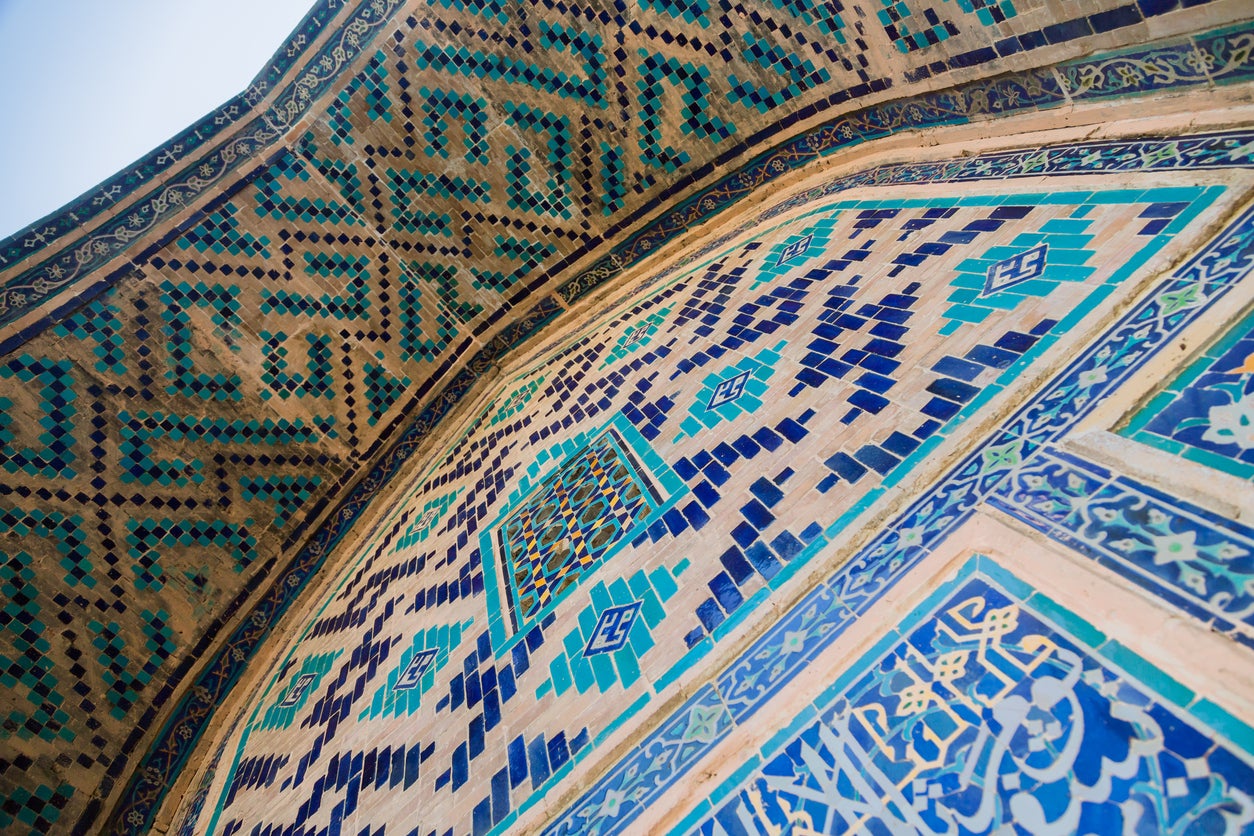 Detailed ceramic tiles are everywhere in Uzbekistan (Getty/iStock)