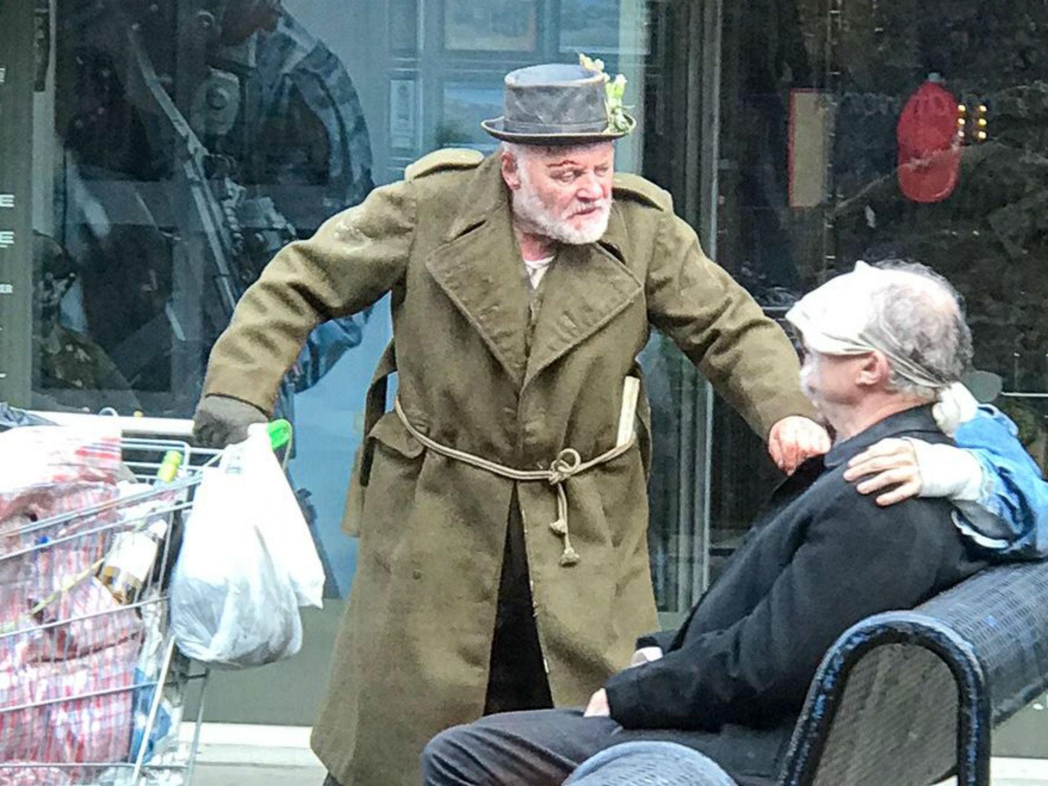 Hopkins was mistaken for a homeless man while filming the BBC adaptation (Ross Peters/REX/Shutterstock)