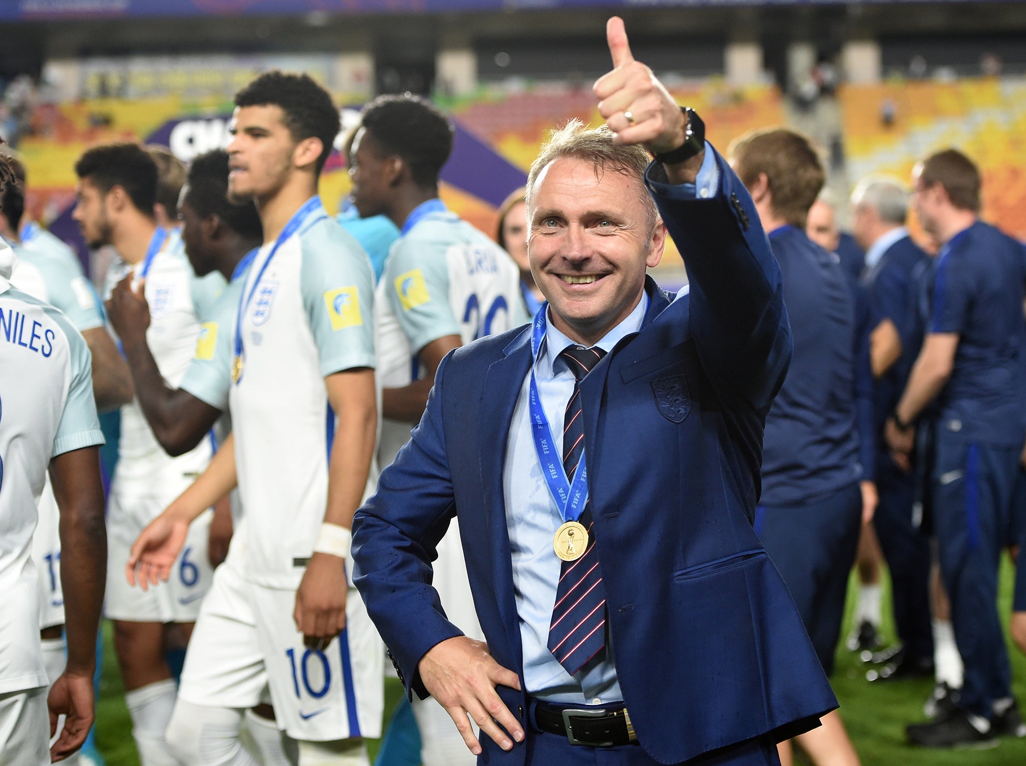 Paul Simpson became the first World Cup winning England manager since Alf Ramsey (Getty )