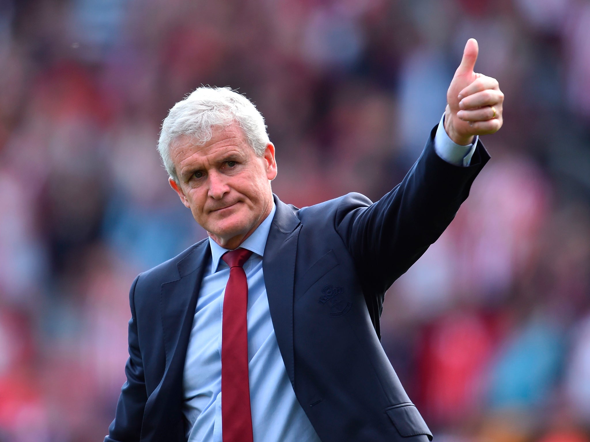 Mark Hughes is focusing on the positive of Southampton’s start