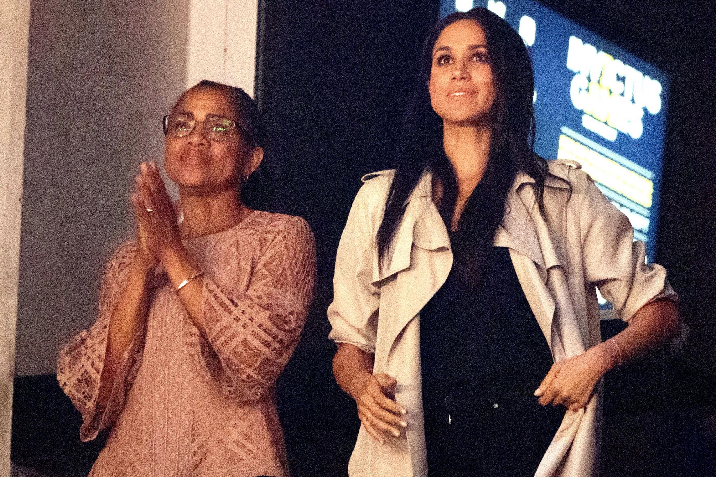 Doria Ragland and Meghan Markle at the Invictus Games closing ceremony 30 Sep 2017