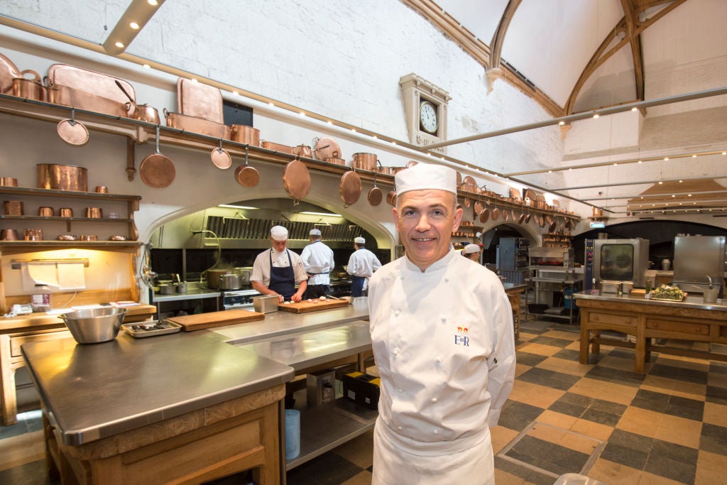 Head chef Mark Flanagan is overseeing preparations for the food that will be served at the royal wedding.