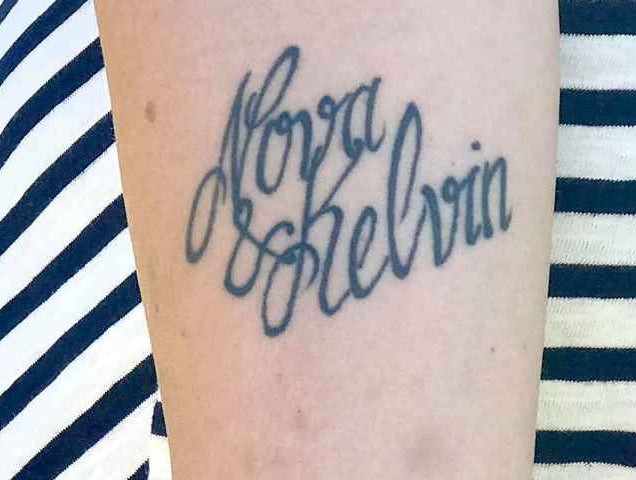 Johanna Sandstrom only realised the tattoo typo when she returned home