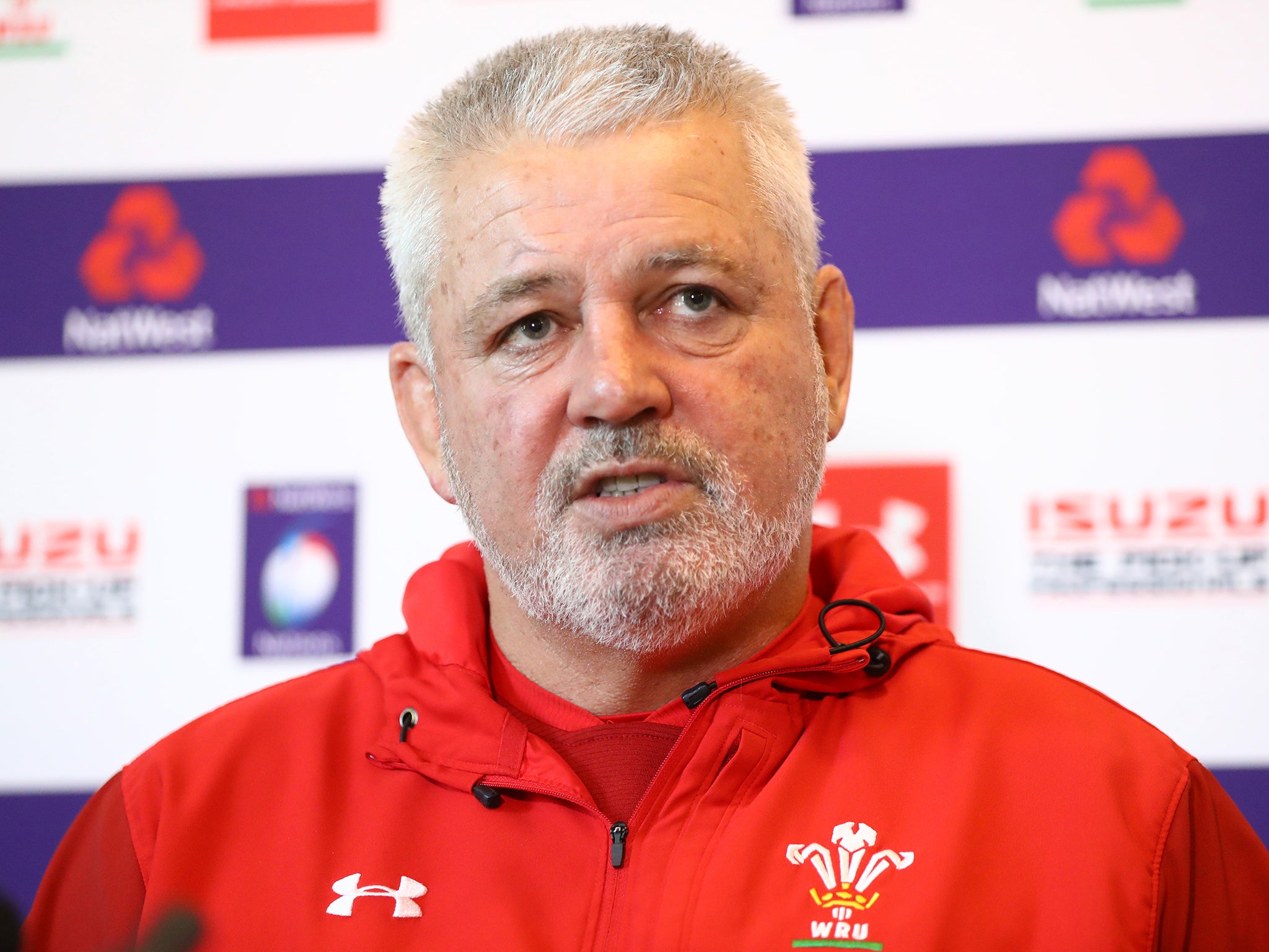 Warren Gatland has dropped Josh Adams, Tomas Francis and Luke Charteris as they're no longer available