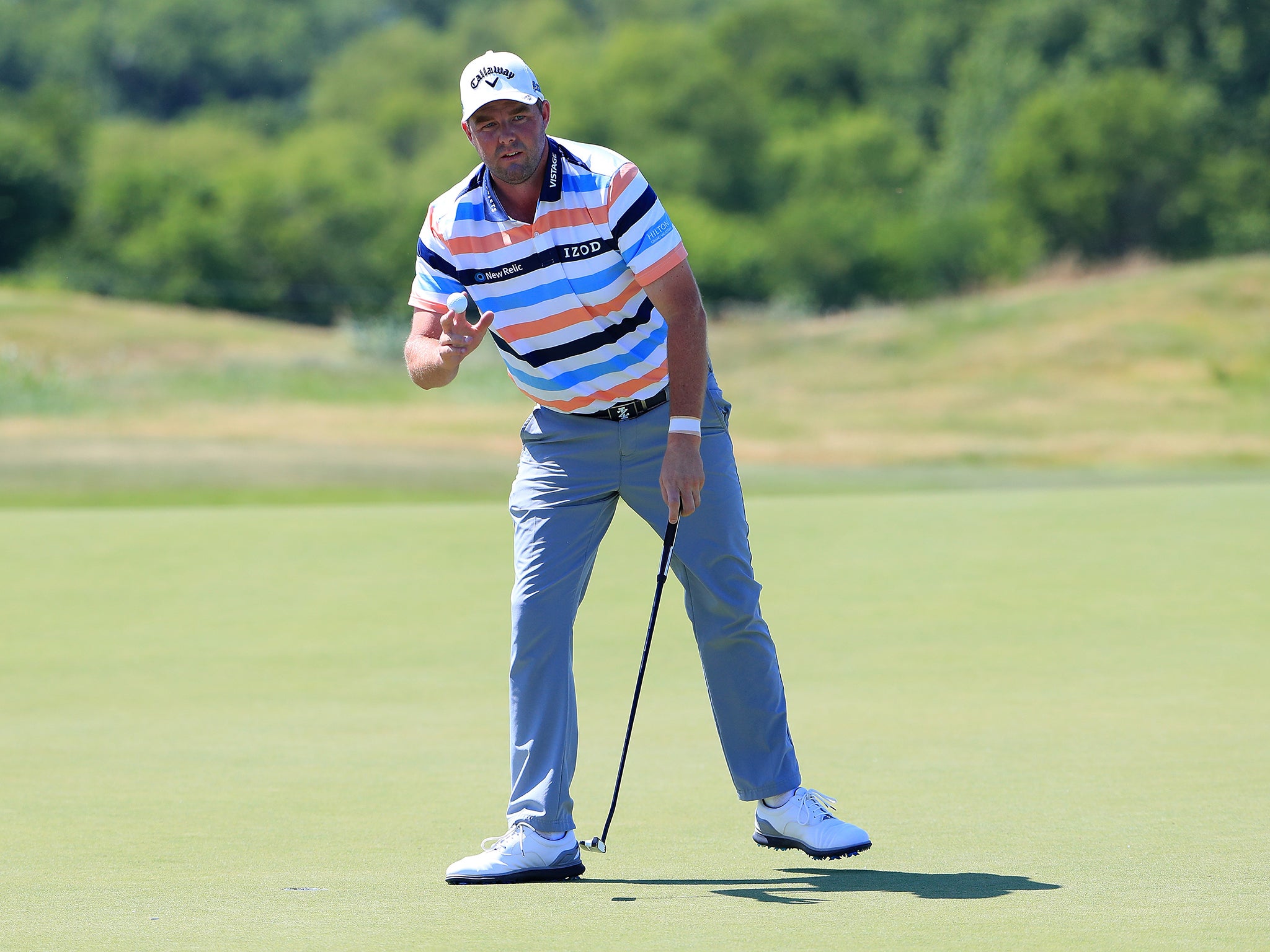 Marc Leishman leads the AT&T Byron Nelson by three shots following the first round