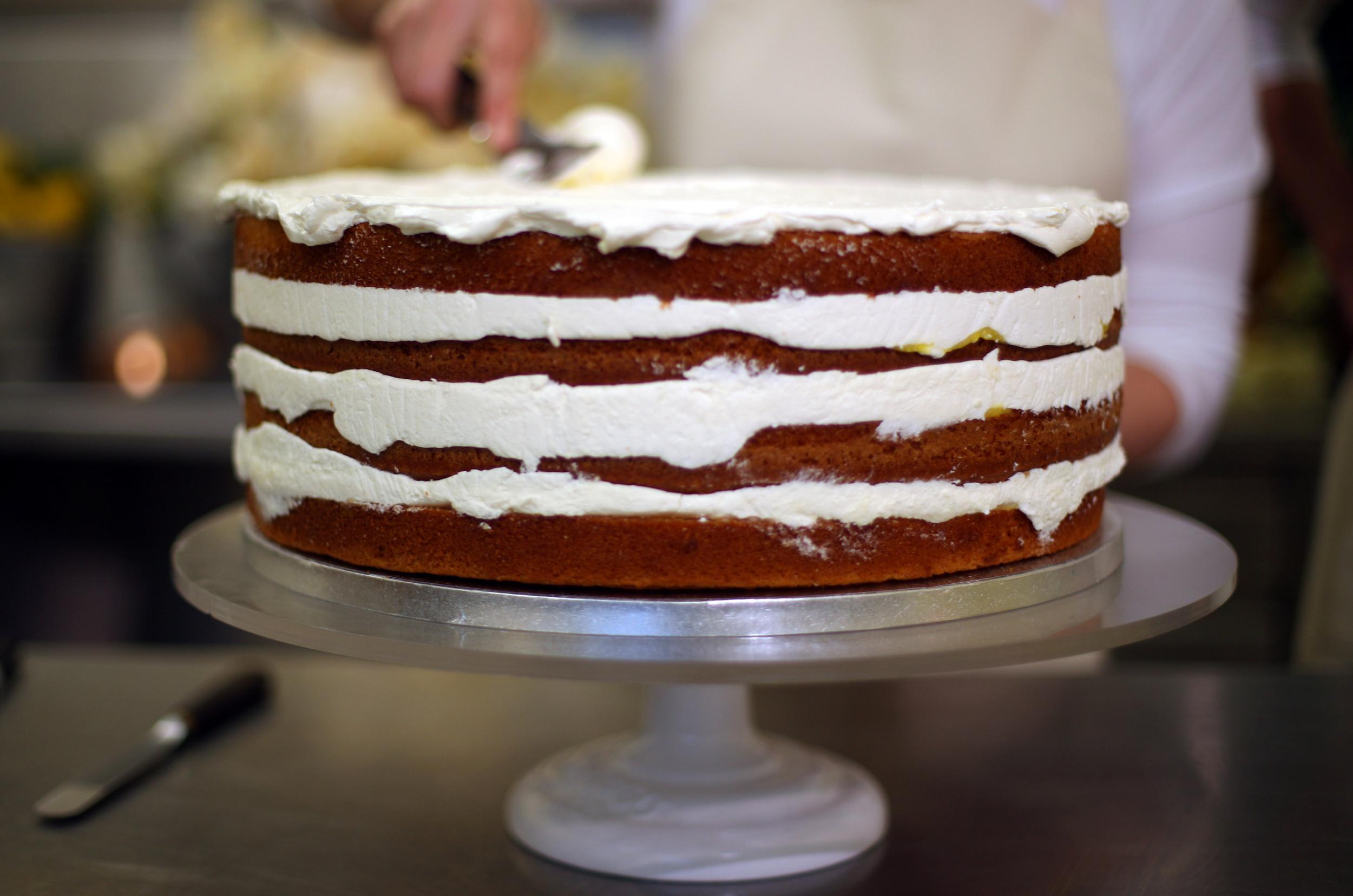 The royal wedding cake will be made from layered lemon sponge that's been sandwiched with buttercream and lemon curd